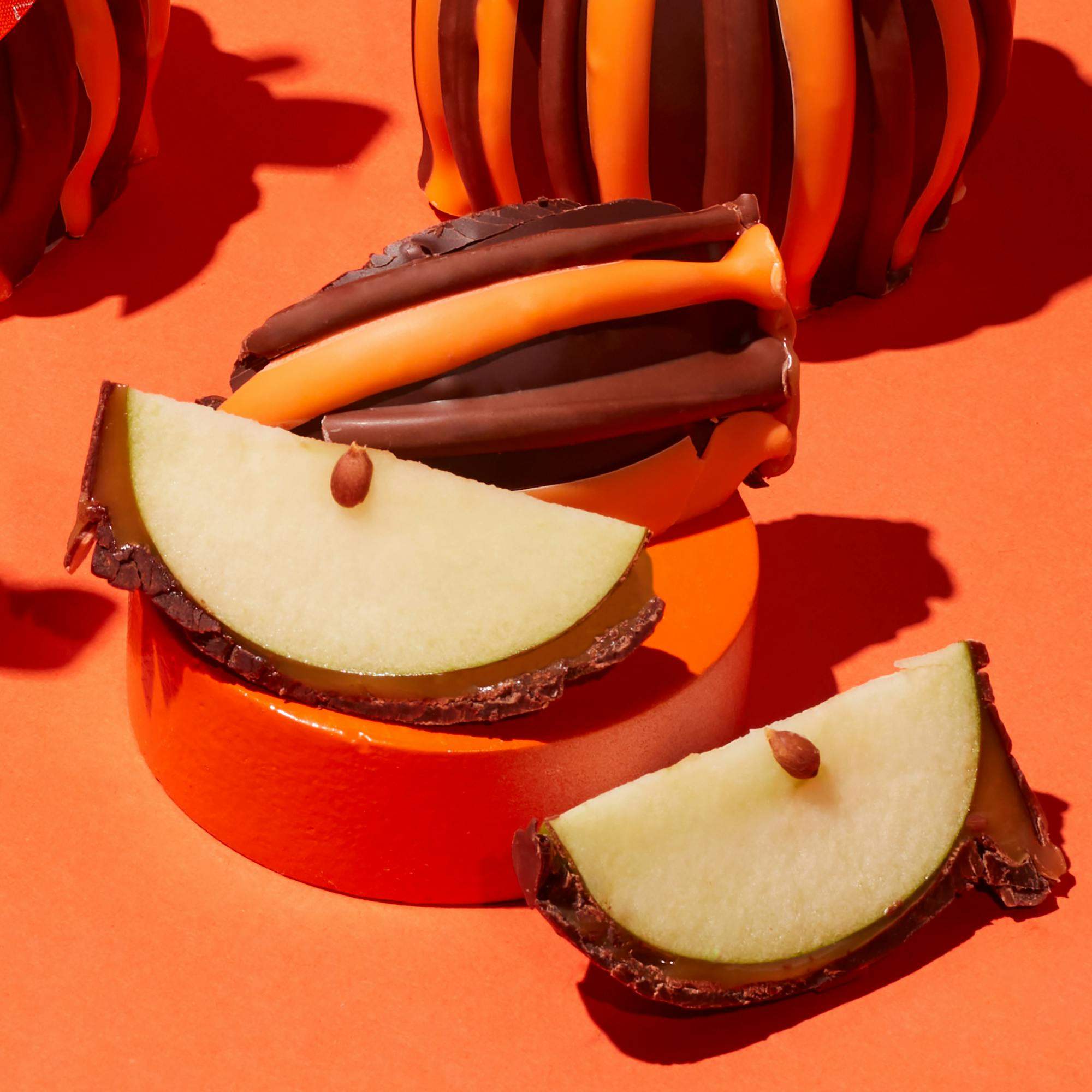 Fall Triple Chocolate Caramel Apple - 6 Pack by Mrs. Prindables Gourmet Caramel Apples - Alternate image 1