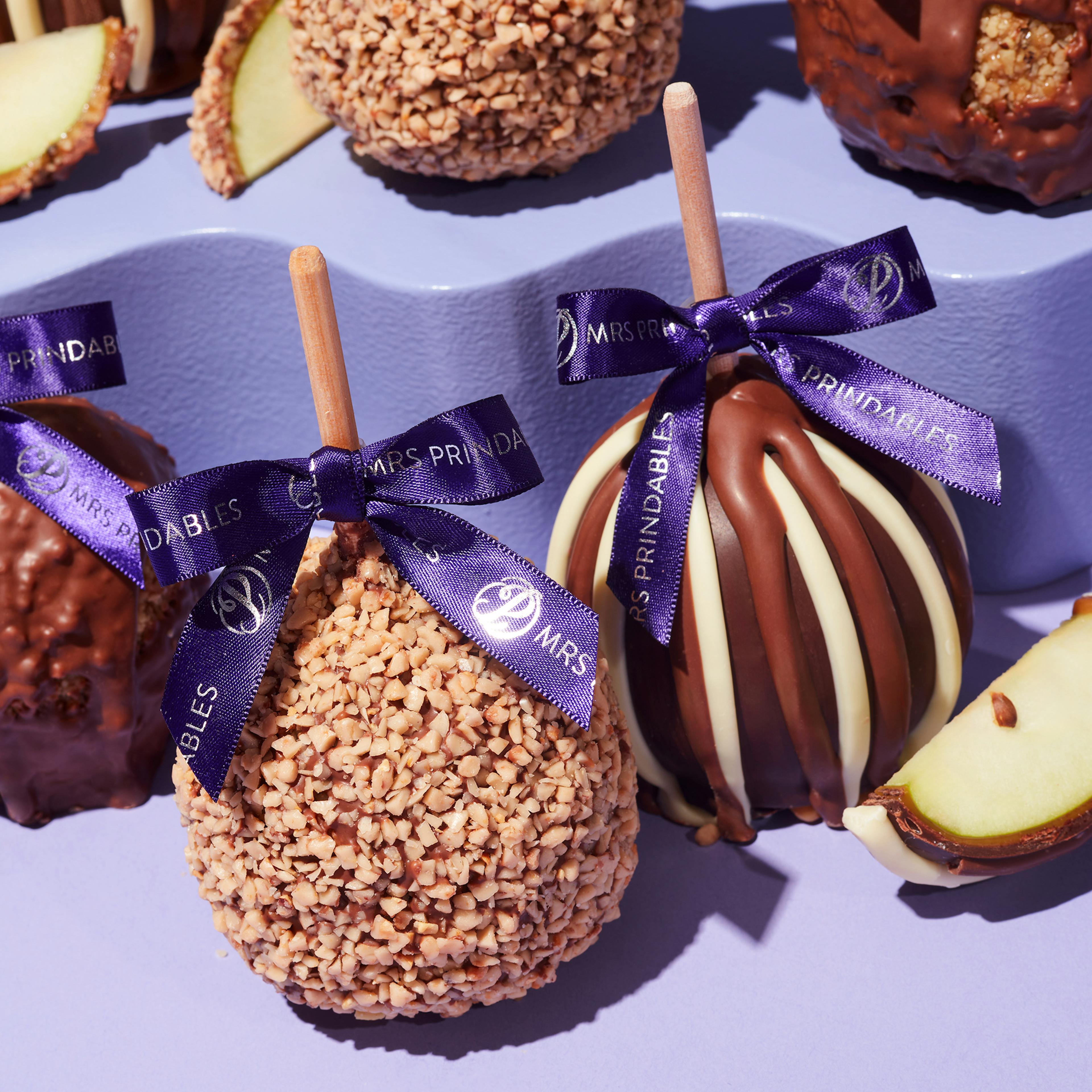 Caramel Apple Sampler - 6 Pack by Mrs. Prindables Gourmet Caramel Apples - Alternate image 1