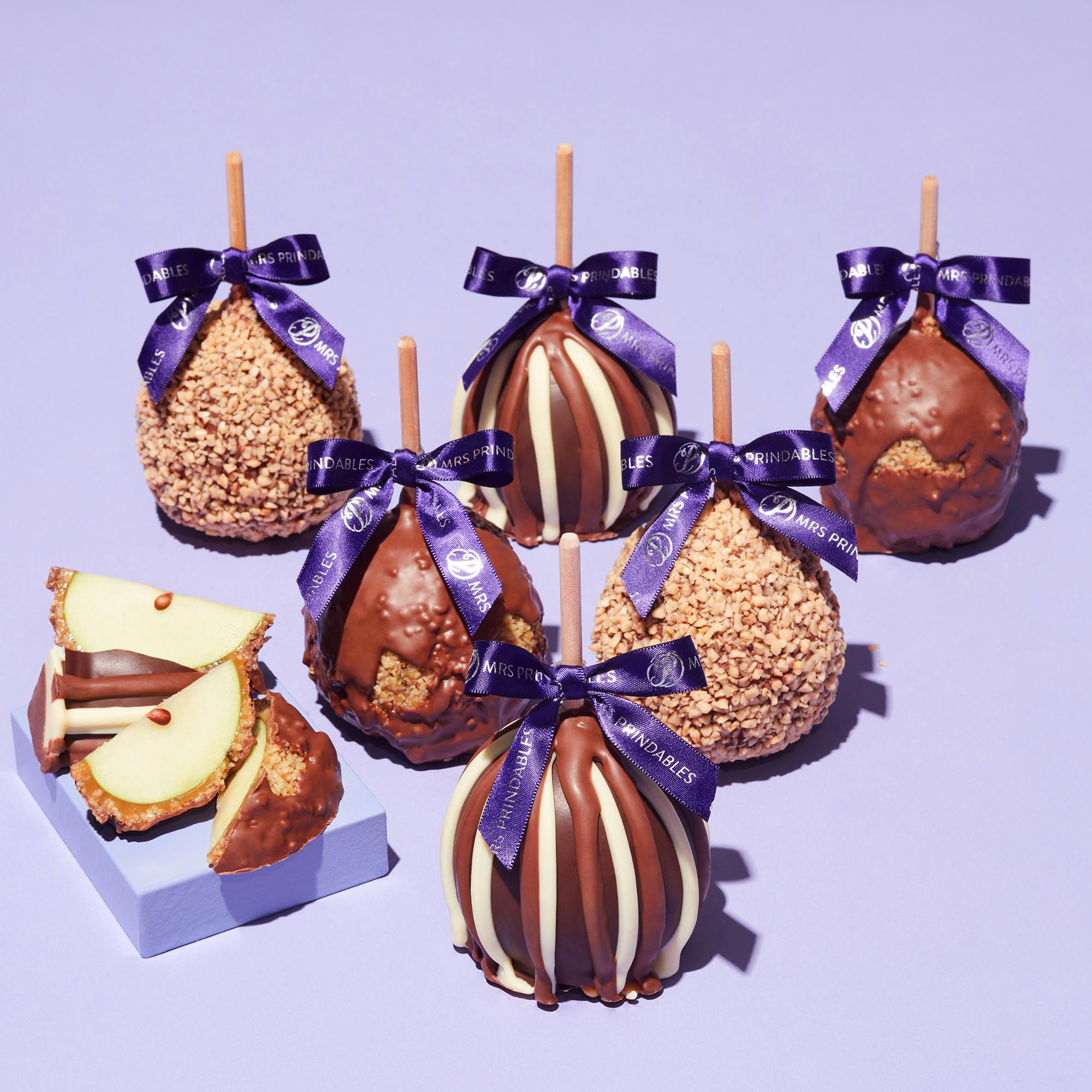 Caramel Apple Sampler - 6 Pack by Mrs. Prindables Gourmet Caramel Apples - Alternate image 2