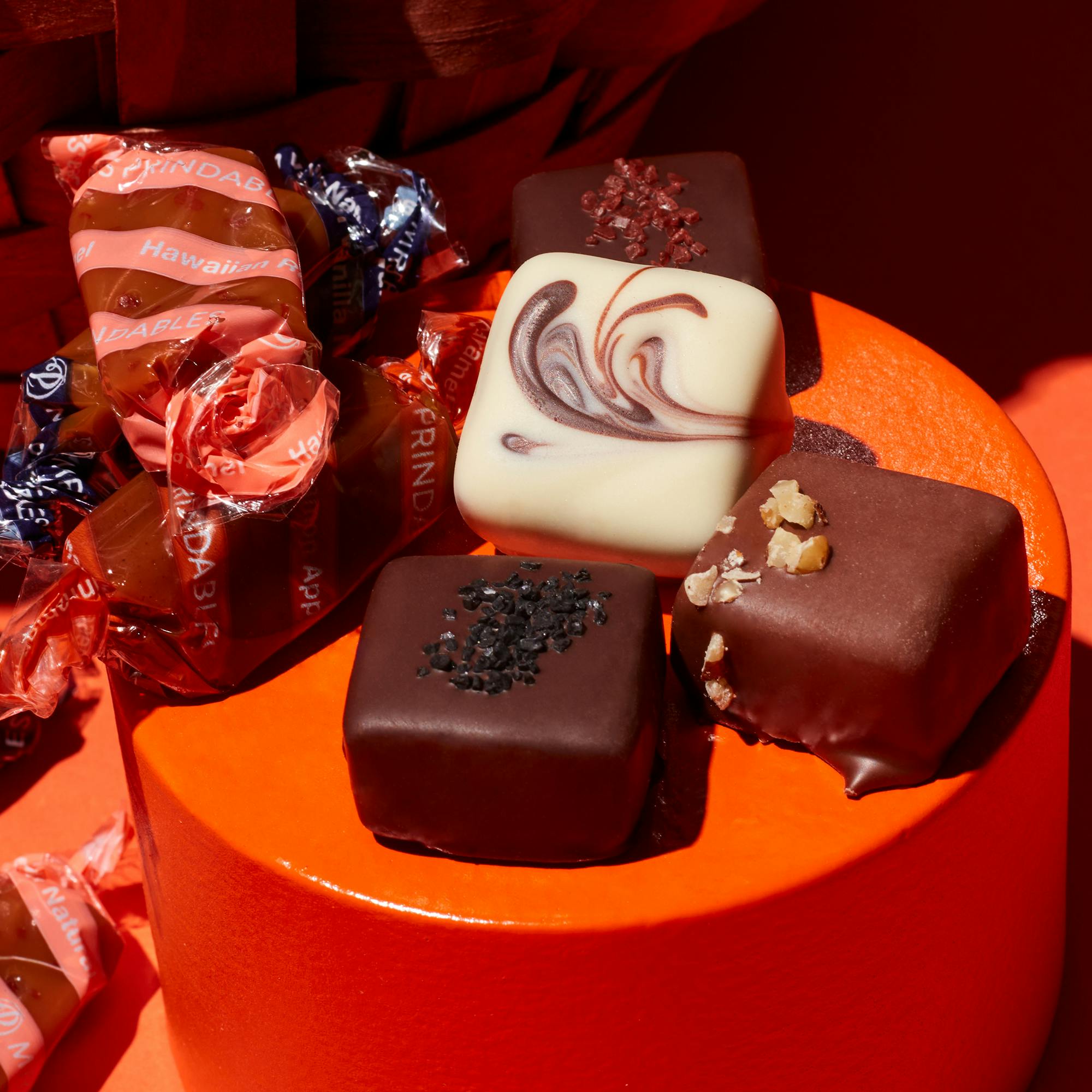 Fall Caramel Apple & Confections Premium Gift Basket by Mrs. Prindables Gourmet Caramel Apples - Alternate image 1