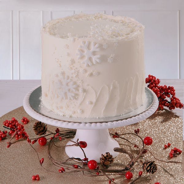 Snowflake Red Velvet Holiday Cake by We Take the Cake - Alternate image 1