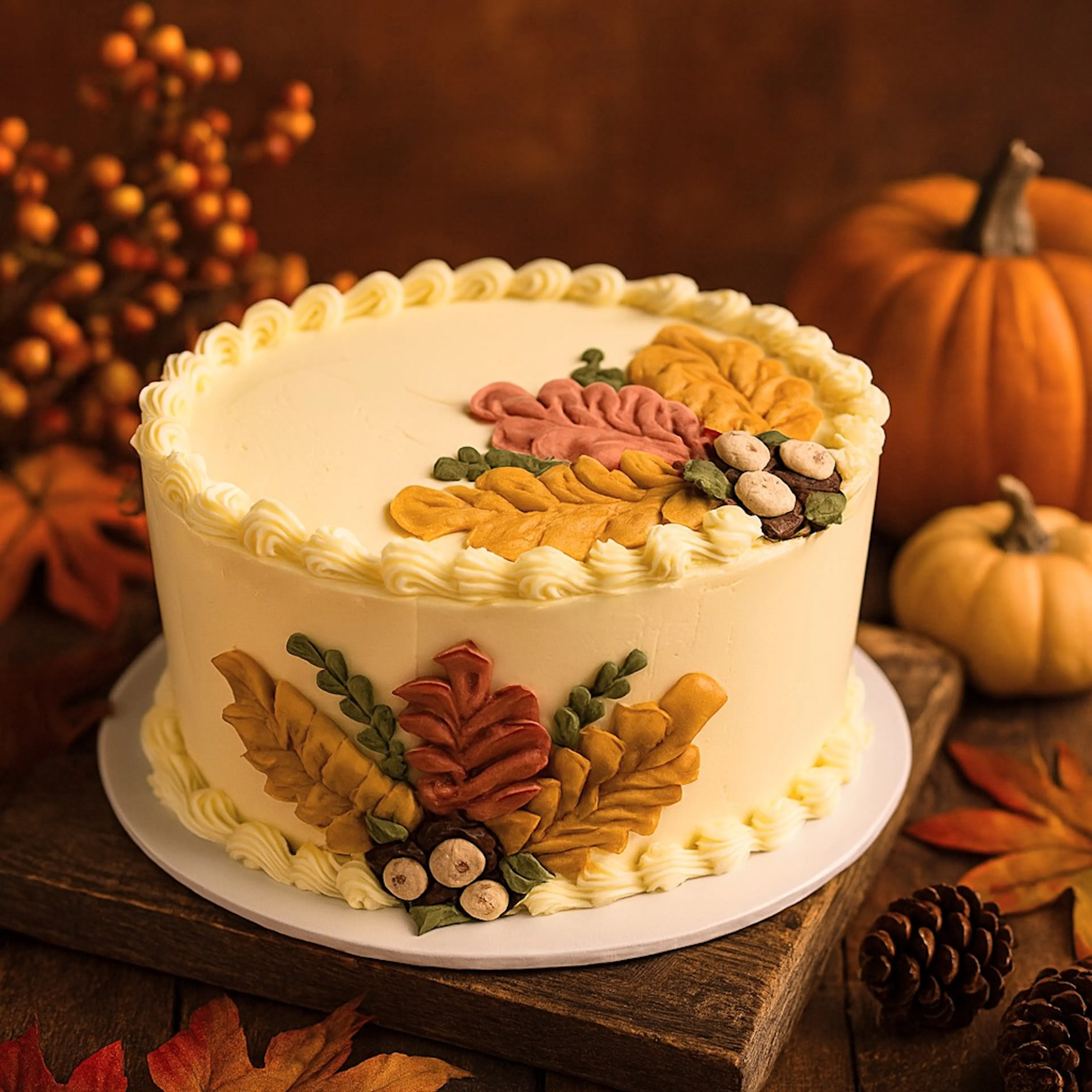Autumn Leaves Cake by Edgar's Bakery