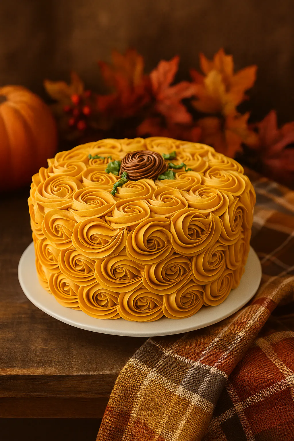 Pumpkin Rosette Cake by Edgar's Bakery - Alternate image 4