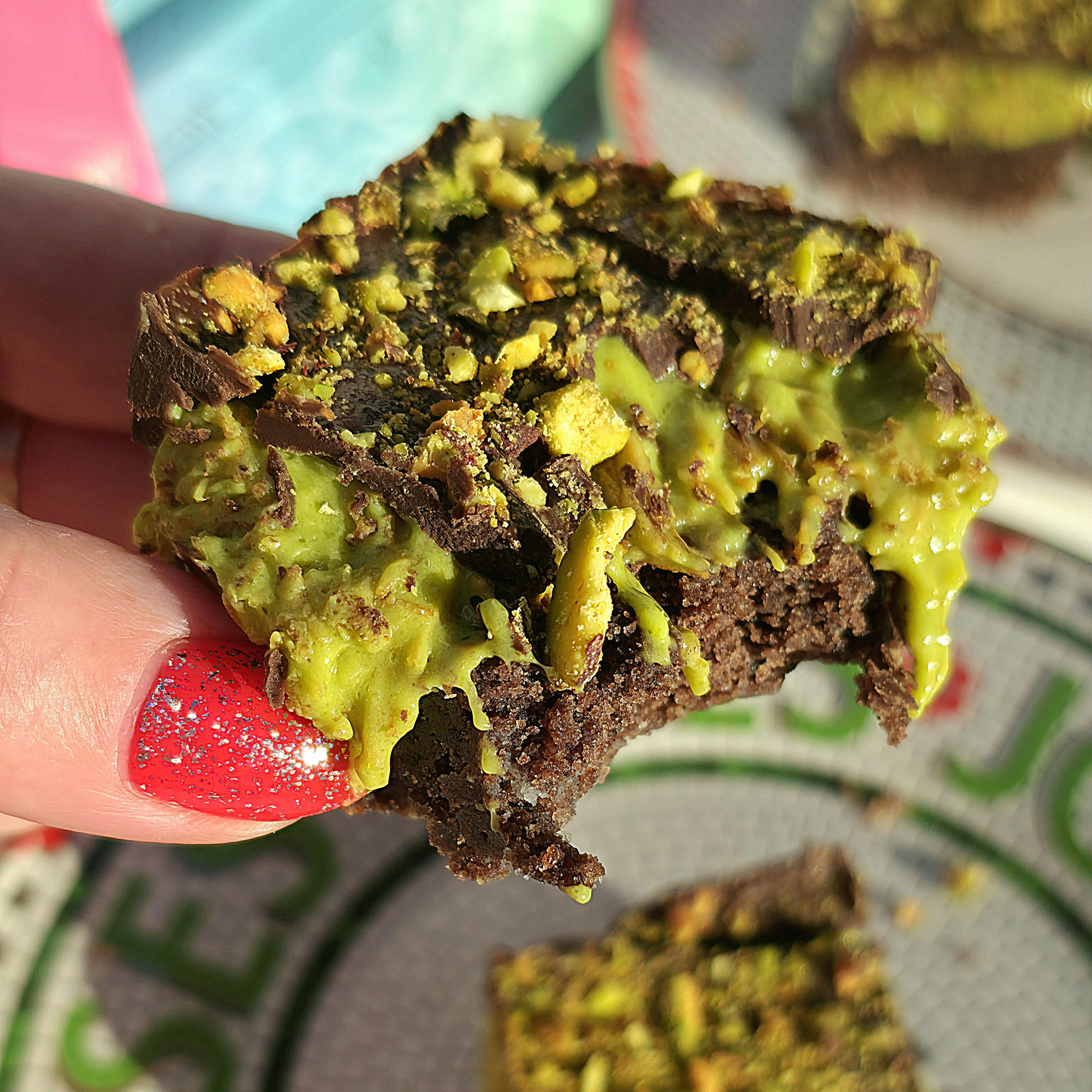 New Year's Dubai Pistachio Chocolate Bar Shortbread by Shortbread Society - Alternate image 1