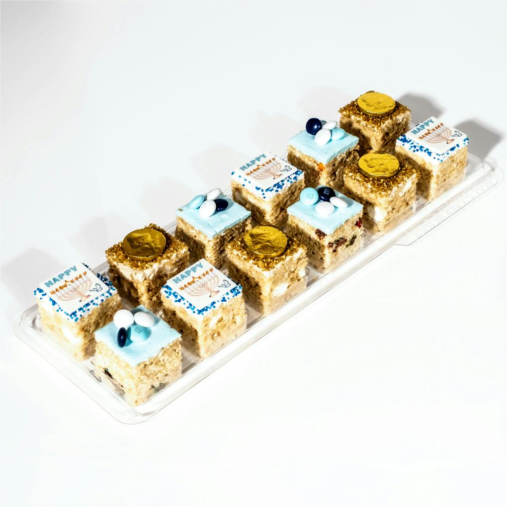 Hanukkah Rice Krispie Treats - 12 Pack by Treat House