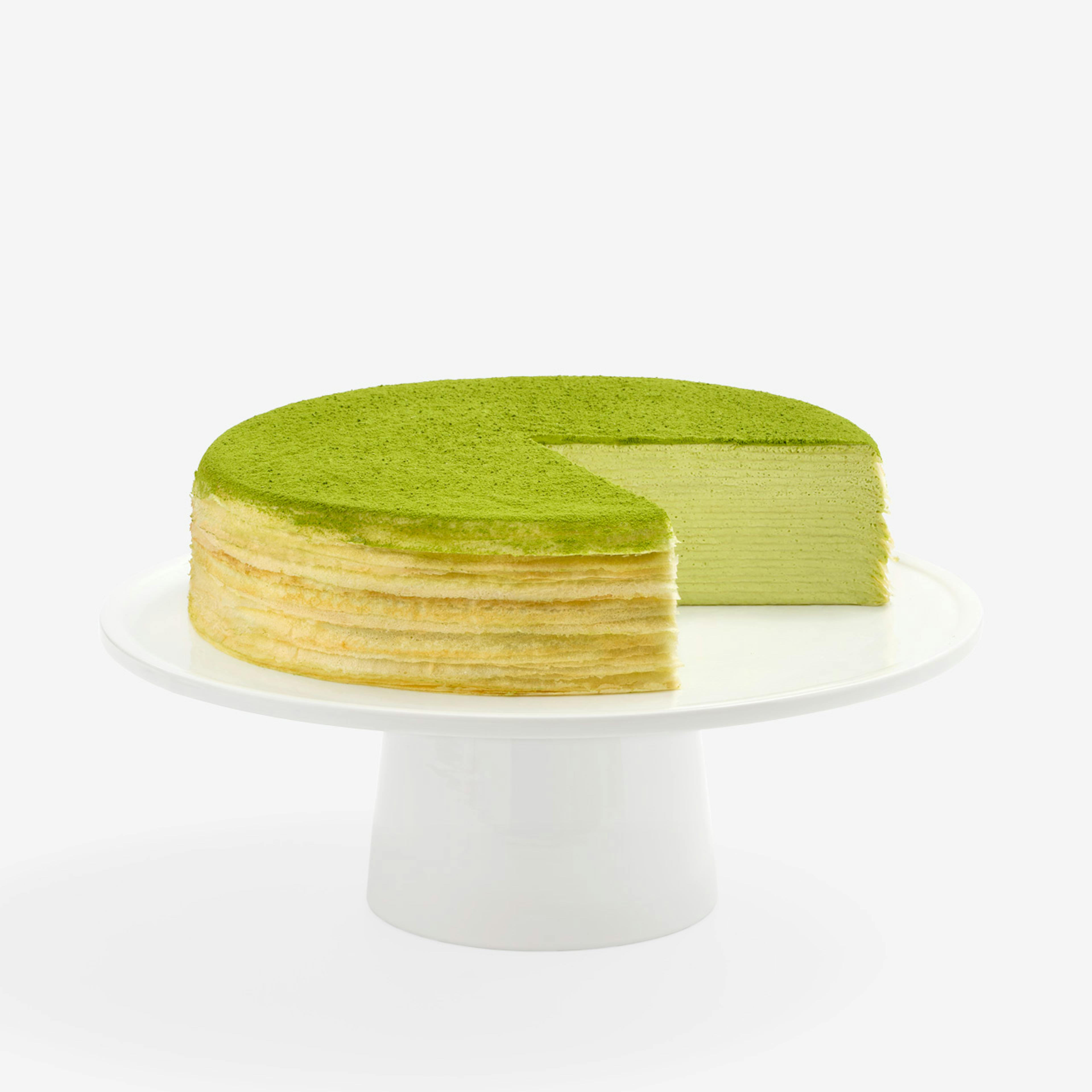 Gluten-Free Green Tea Mille Crêpes Cake by Lady M Confections