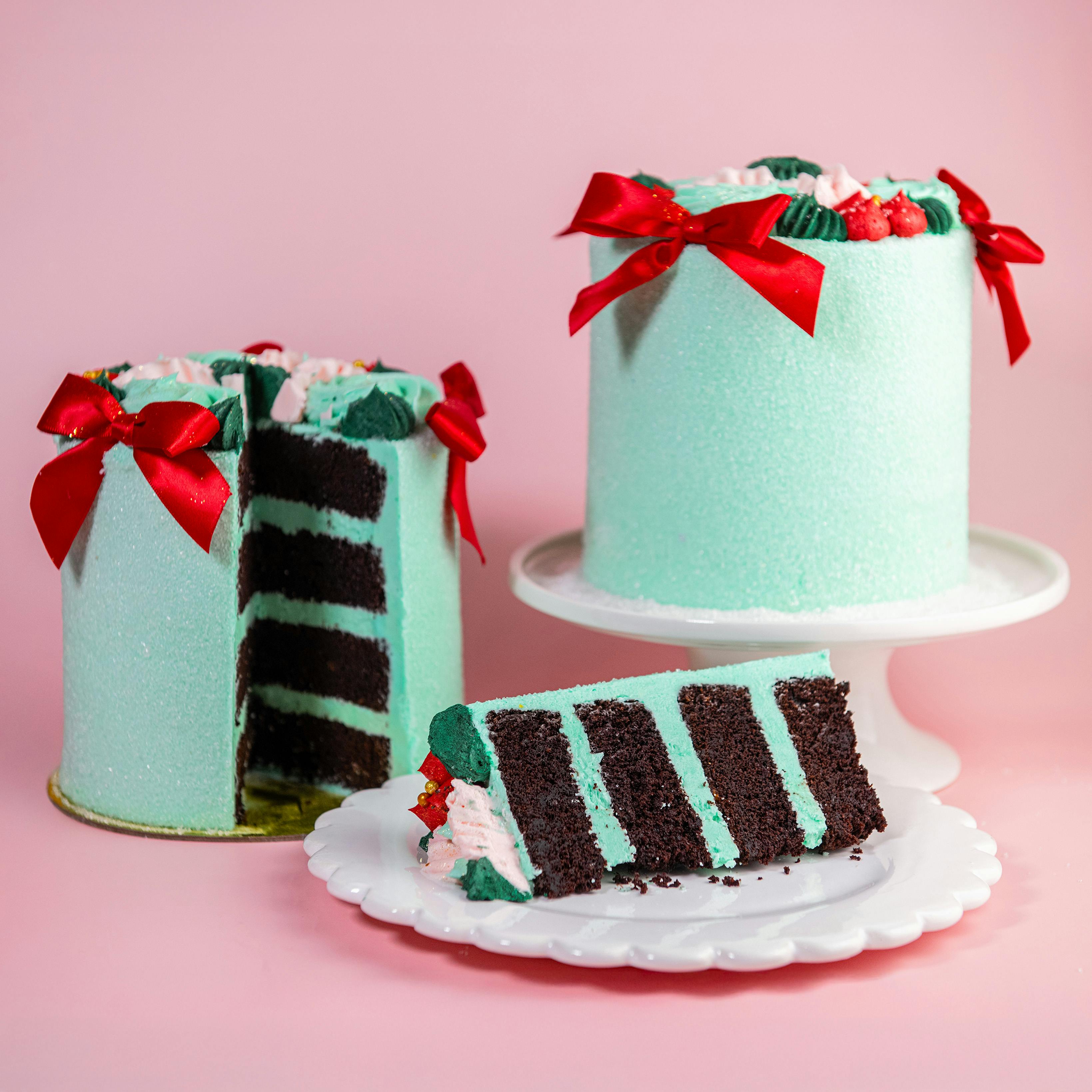 Holiday "Ribbon & Ruffles" Cake by Trophy Cupcakes - Alternate image 2