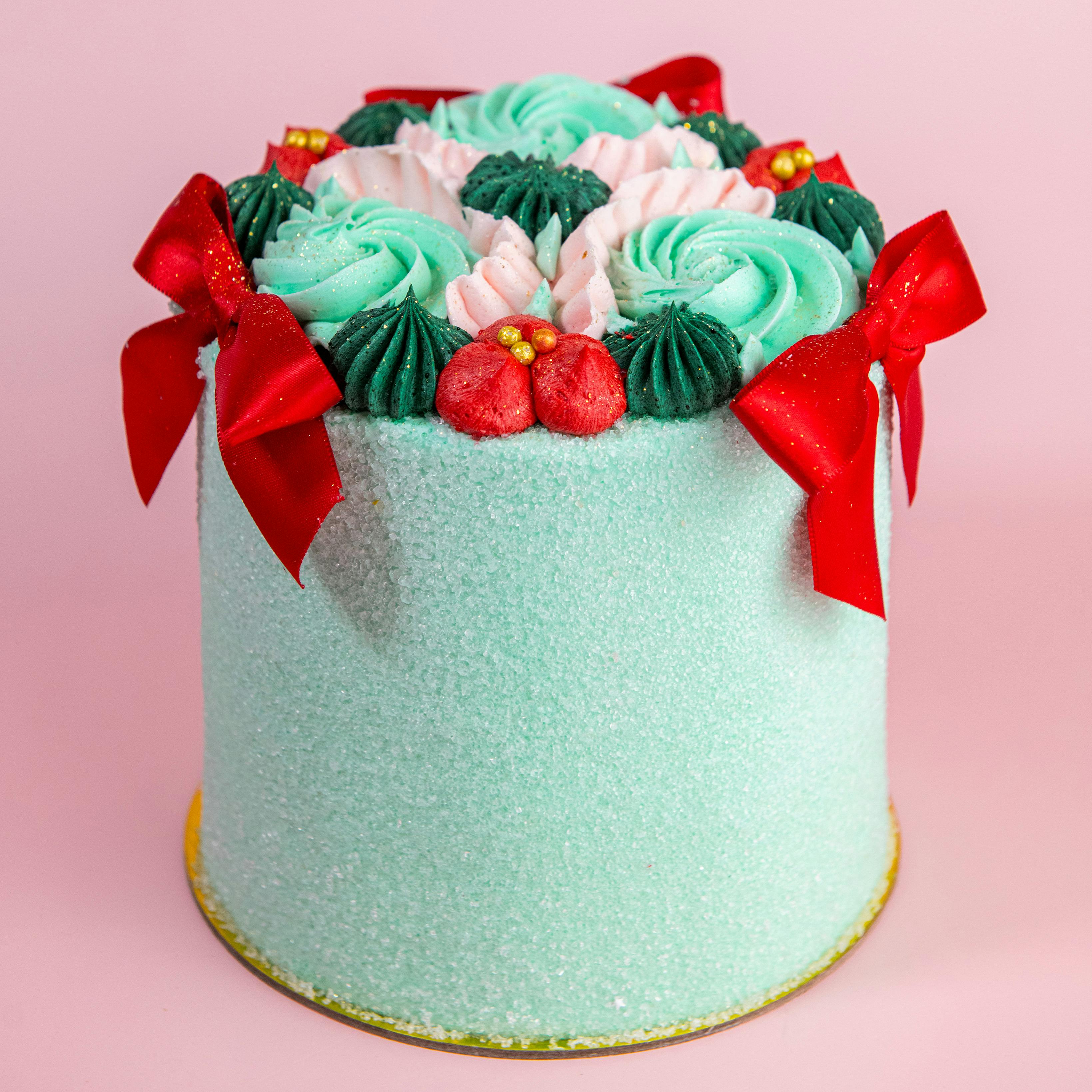 Holiday "Ribbon & Ruffles" Cake by Trophy Cupcakes - Alternate image 4