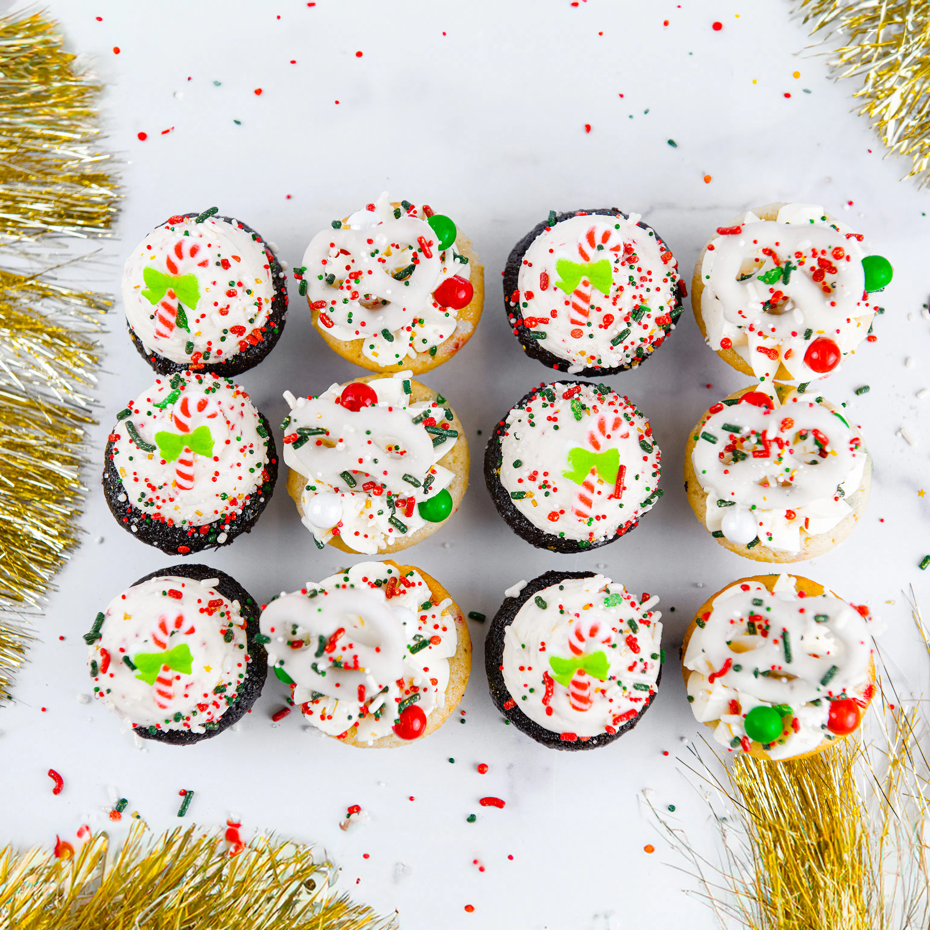 Holiday "Winter Wonderland" Cupcakes - 12 Pack by Trophy Cupcakes - Alternate image 1