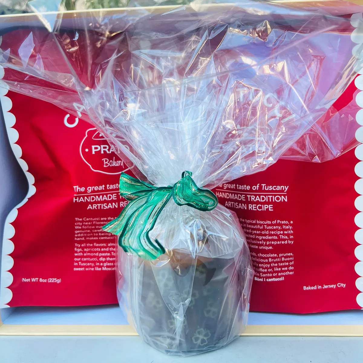 Cantucci Biscotti +  Classic Panettone Holiday Gift Box by Prato Bakery - Alternate image 5