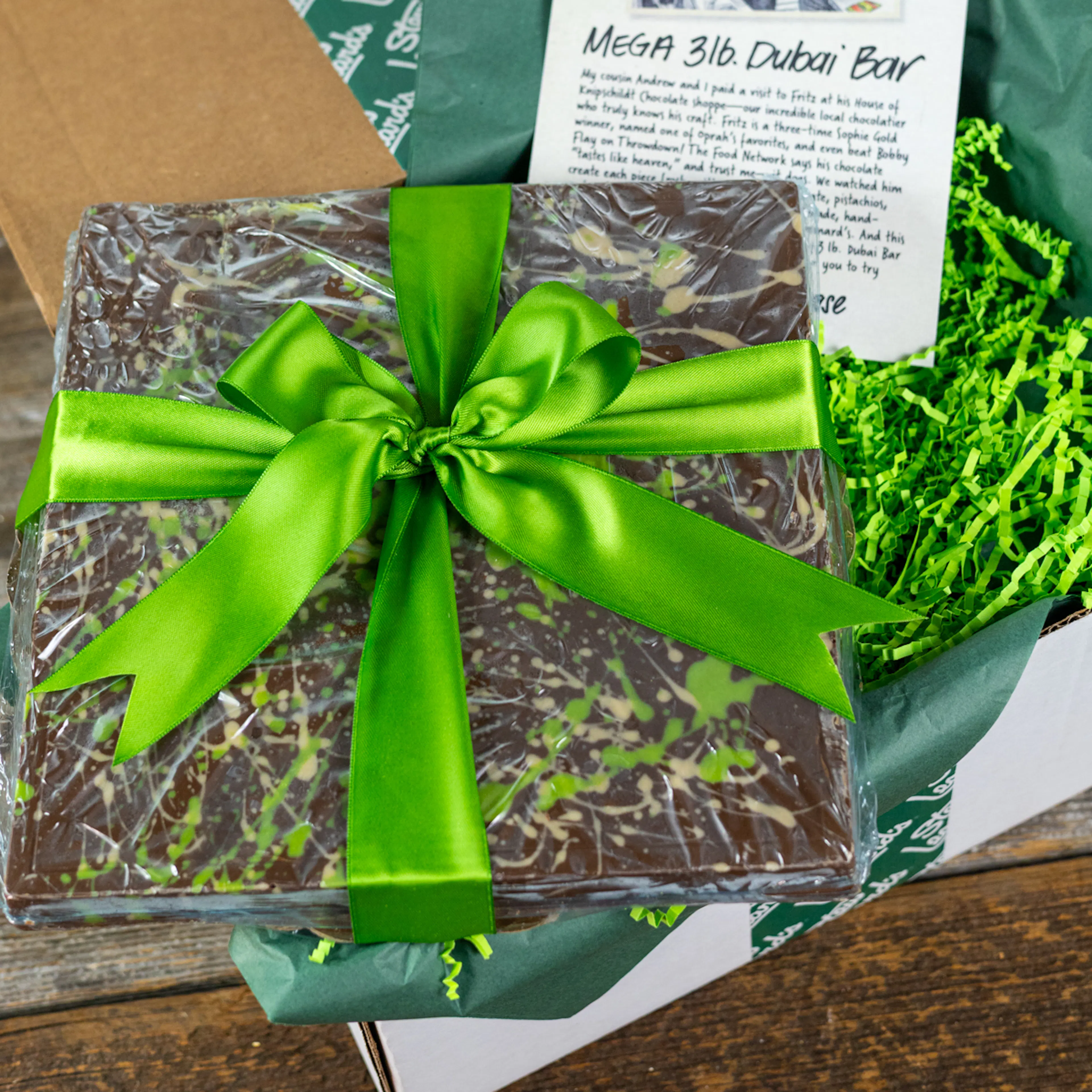 Jumbo Dubai Chocolate Bar - 3 lbs. by Stew Leonard's