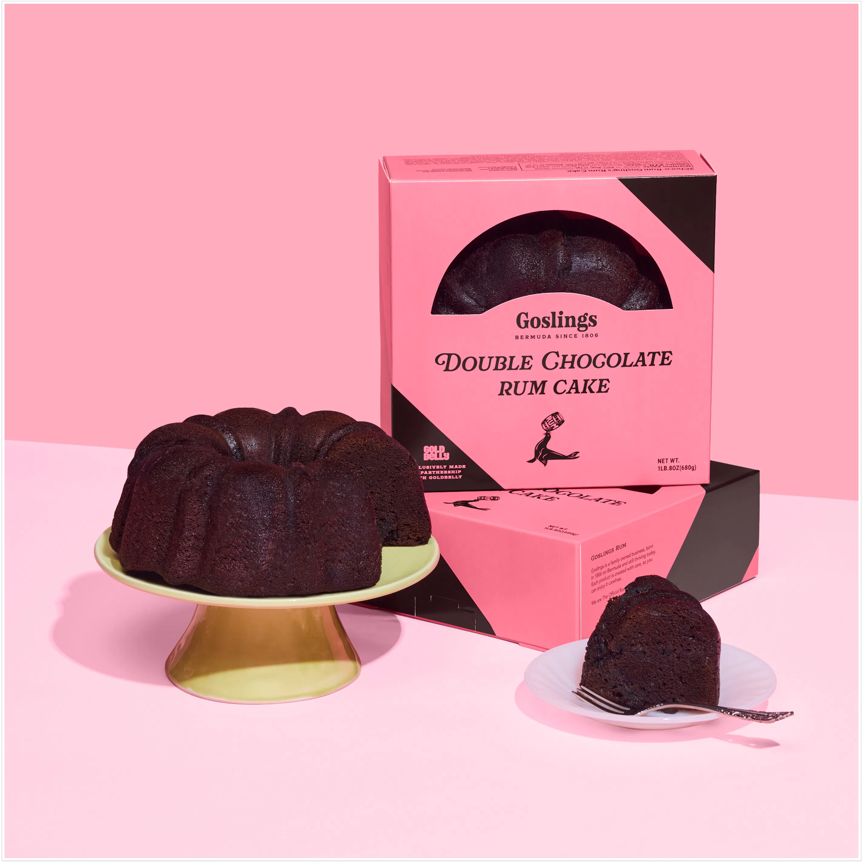 Goslings Double Chocolate Rum Cake by Goslings Rum Cakes