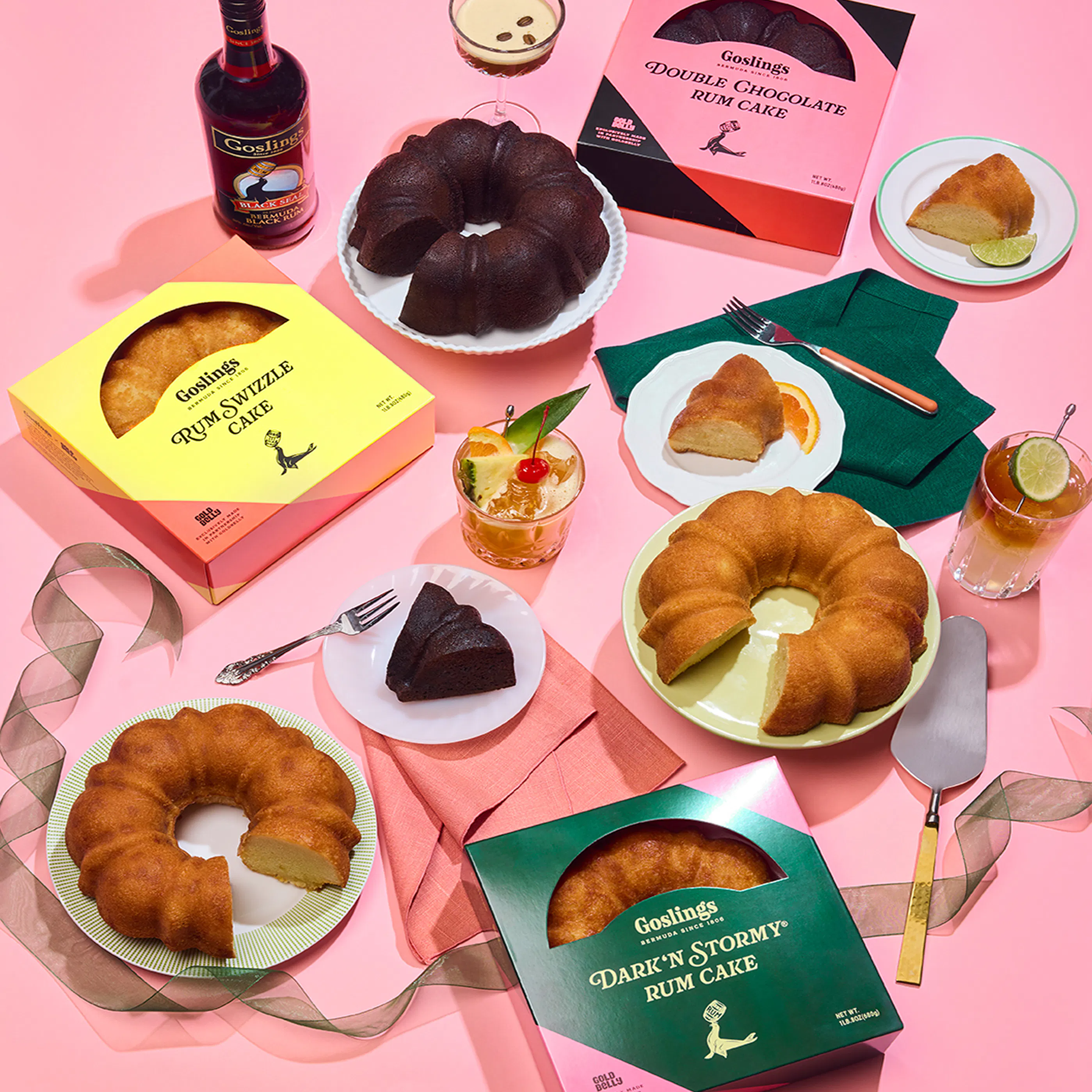 Goslings Rum Cake - Choose Your Own 2 Pack by Goslings Rum Cakes - Alternate image 1