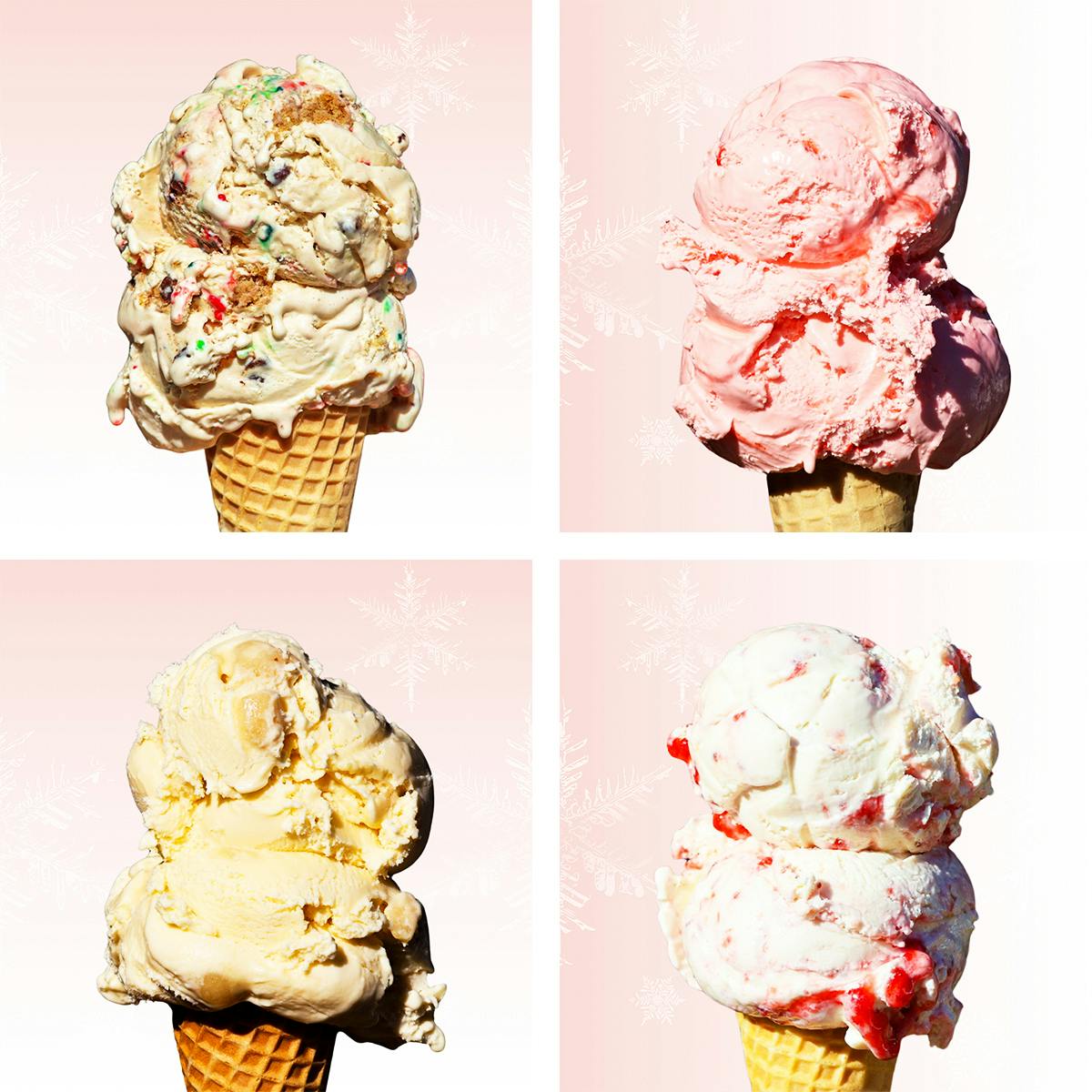 Tis The Season Ice Cream Sampler - 4 Pints by Andia's Ice Cream