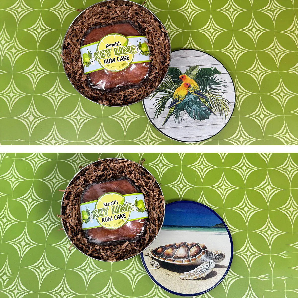 Key Lime Rum Cake Gift Tin by Kermit's Key Lime Shop