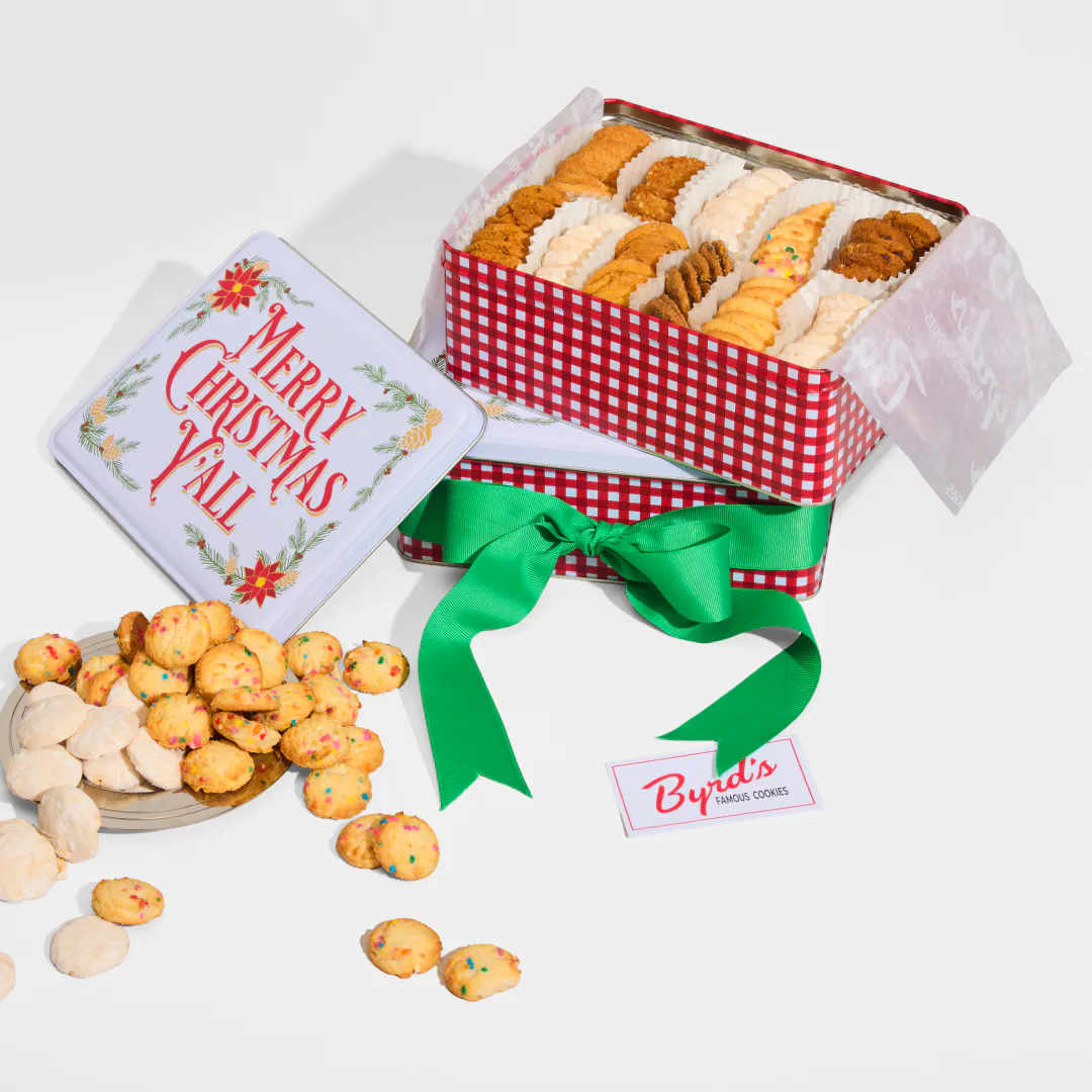 Holiday Assorted Cookie Gift Tin by Byrd's Famous Cookies