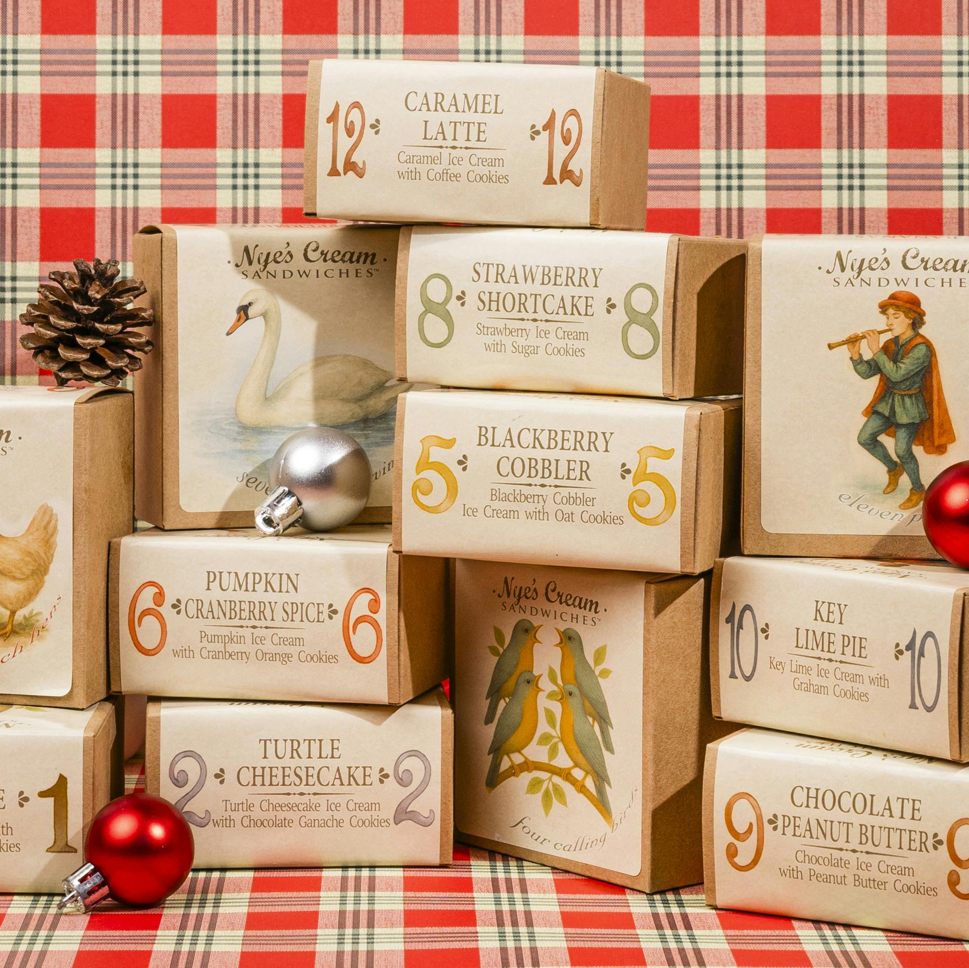 12 Days of Christmas Ice Cream Sandwich Pack by Nye's Cream Sandwiches - Alternate image 2