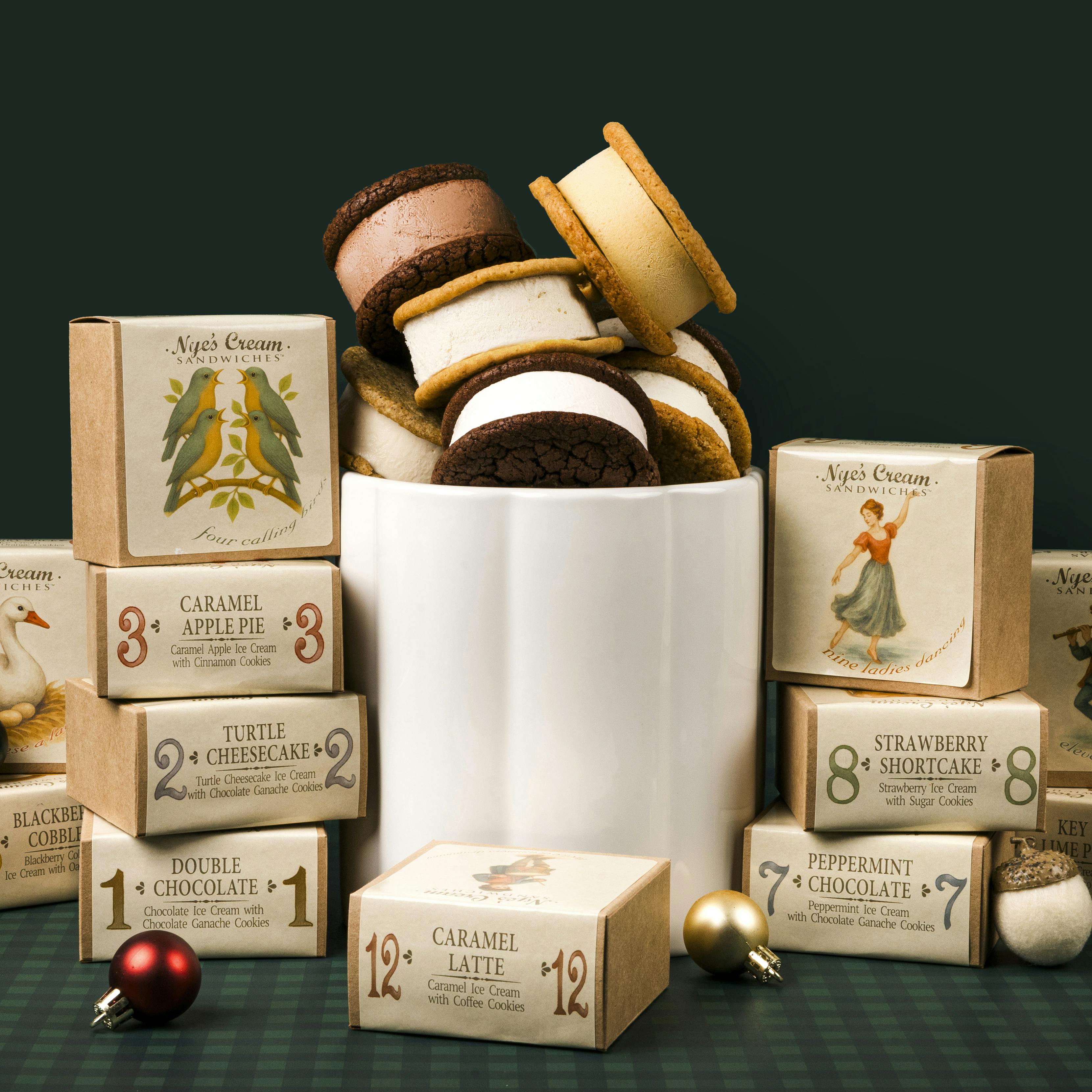 12 Days of Christmas Ice Cream Sandwich Pack by Nye's Cream Sandwiches - Alternate image 3