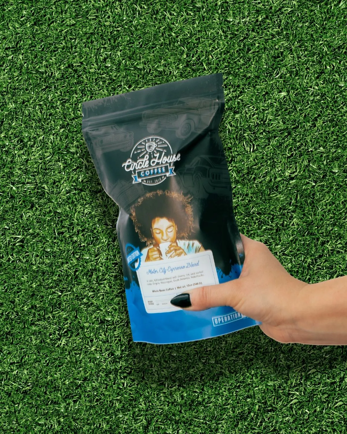 Motor City Blend Limited Edition Dark Roast Coffee - 12 oz. by Circle House Coffee - Alternate image 1