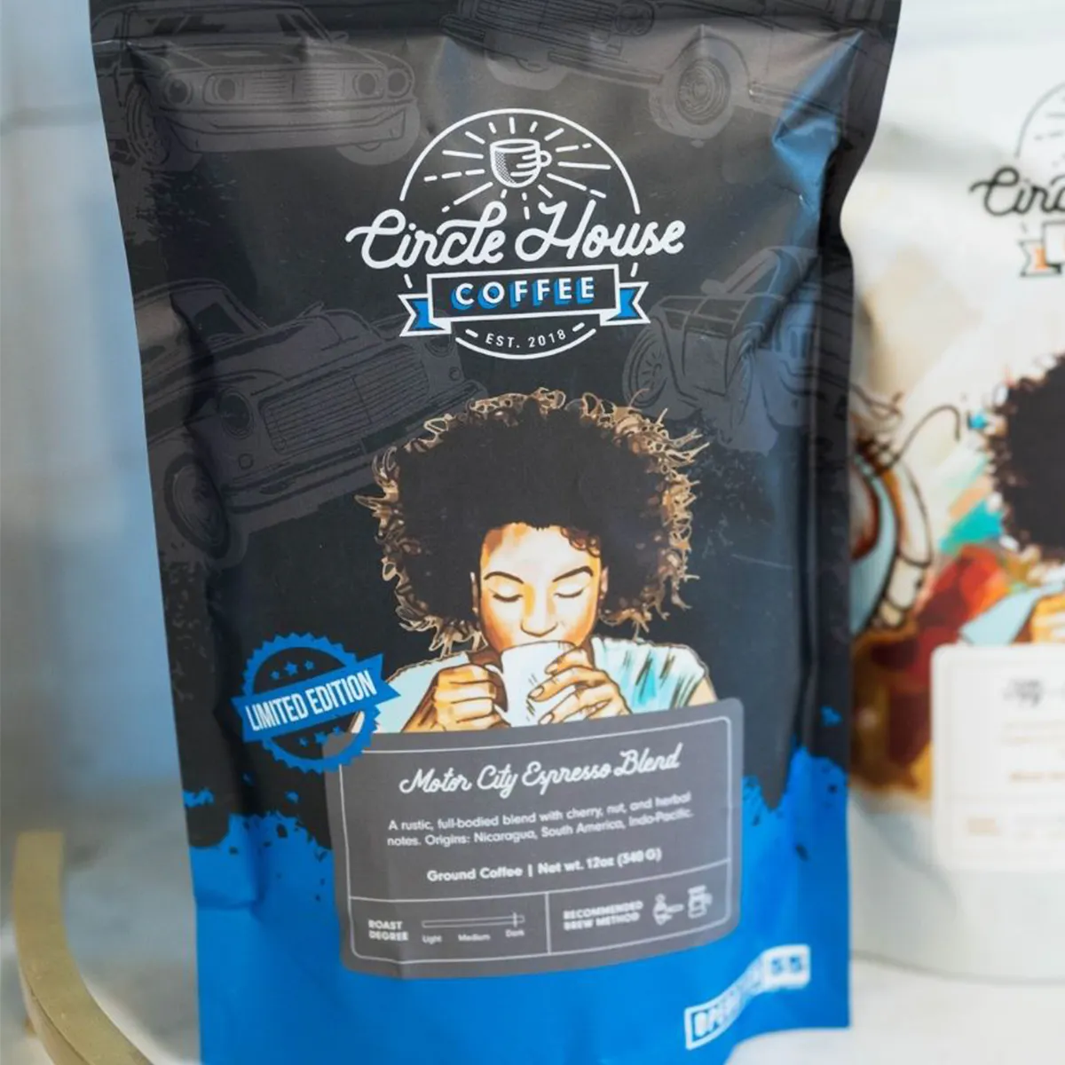 Motor City Blend Limited Edition Dark Roast Coffee - 12 oz. by Circle House Coffee - Alternate image 4
