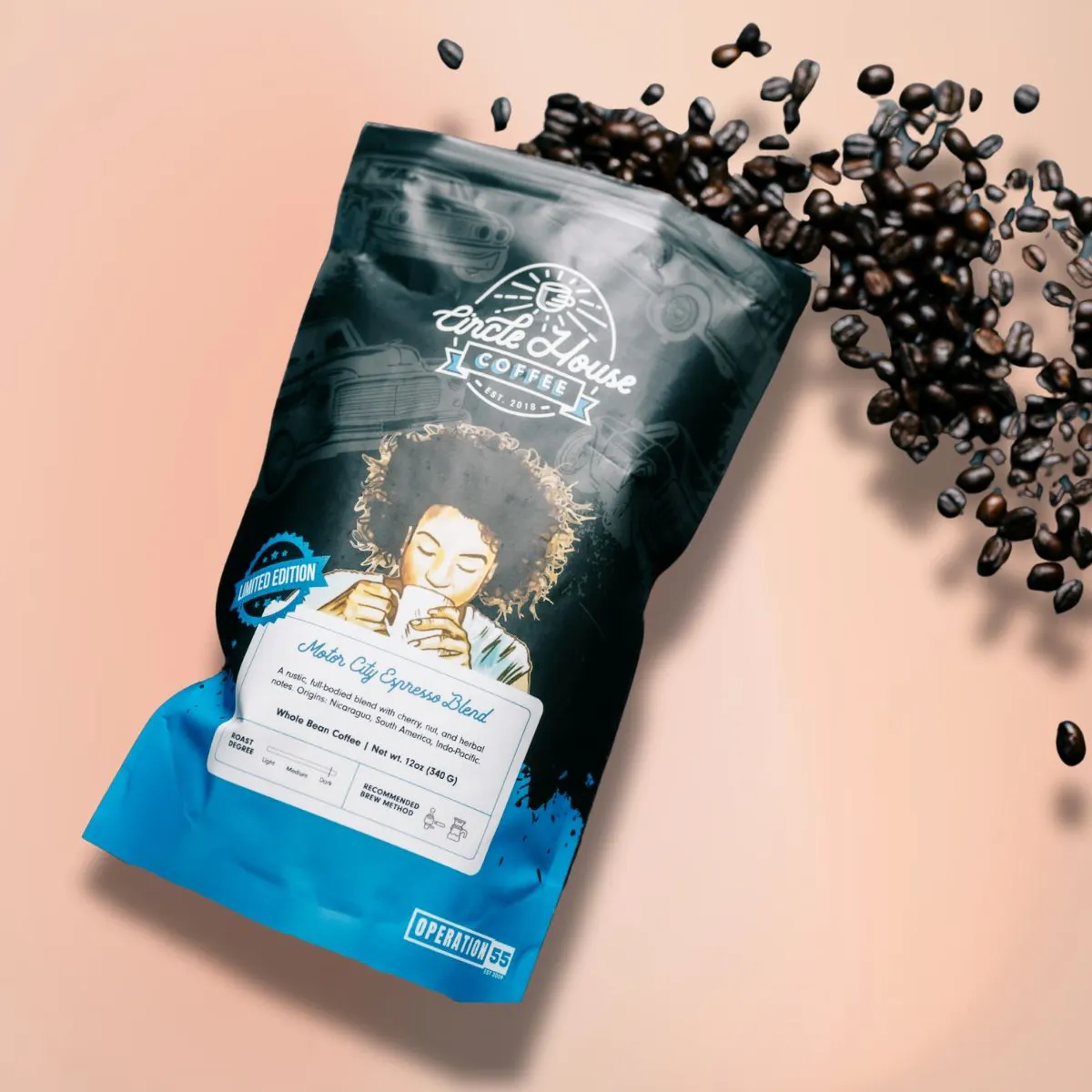 Motor City Blend Limited Edition Dark Roast Coffee - 12 oz. by Circle House Coffee