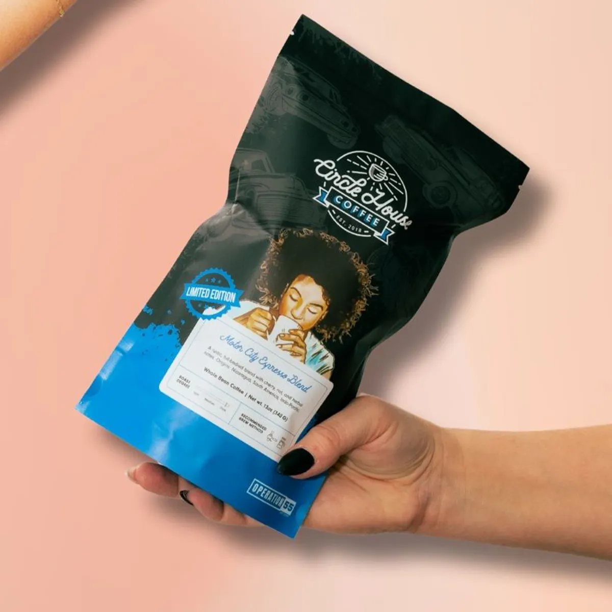 Motor City Blend Limited Edition Dark Roast Coffee - 12 oz. by Circle House Coffee - Alternate image 3