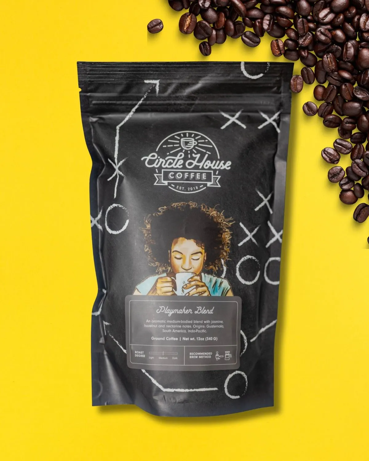 The Playmaker Blend Medium Roast Coffee - 12 oz. by Circle House Coffee