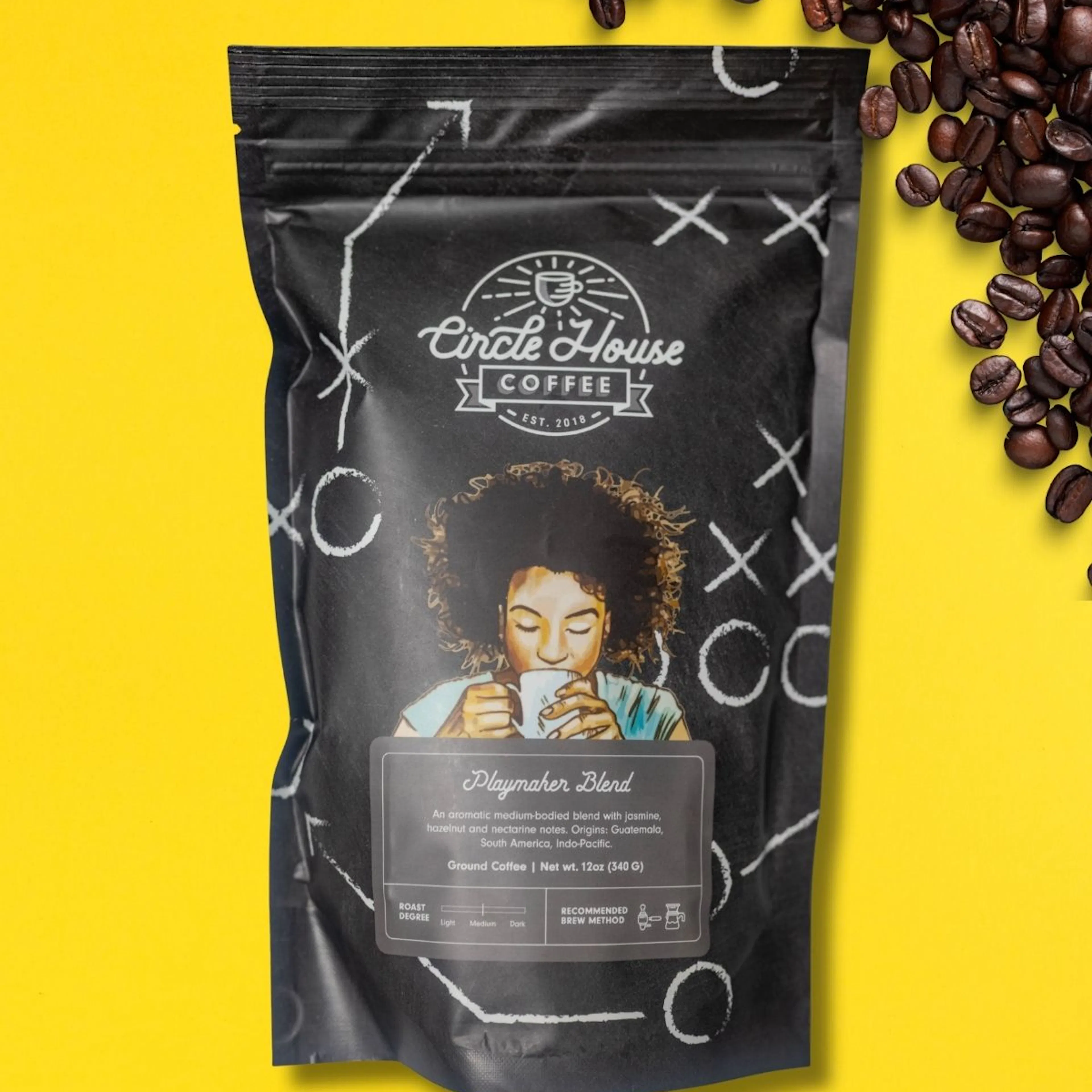 The Playmaker Blend Medium Roast Coffee - 12 oz. by Circle House Coffee