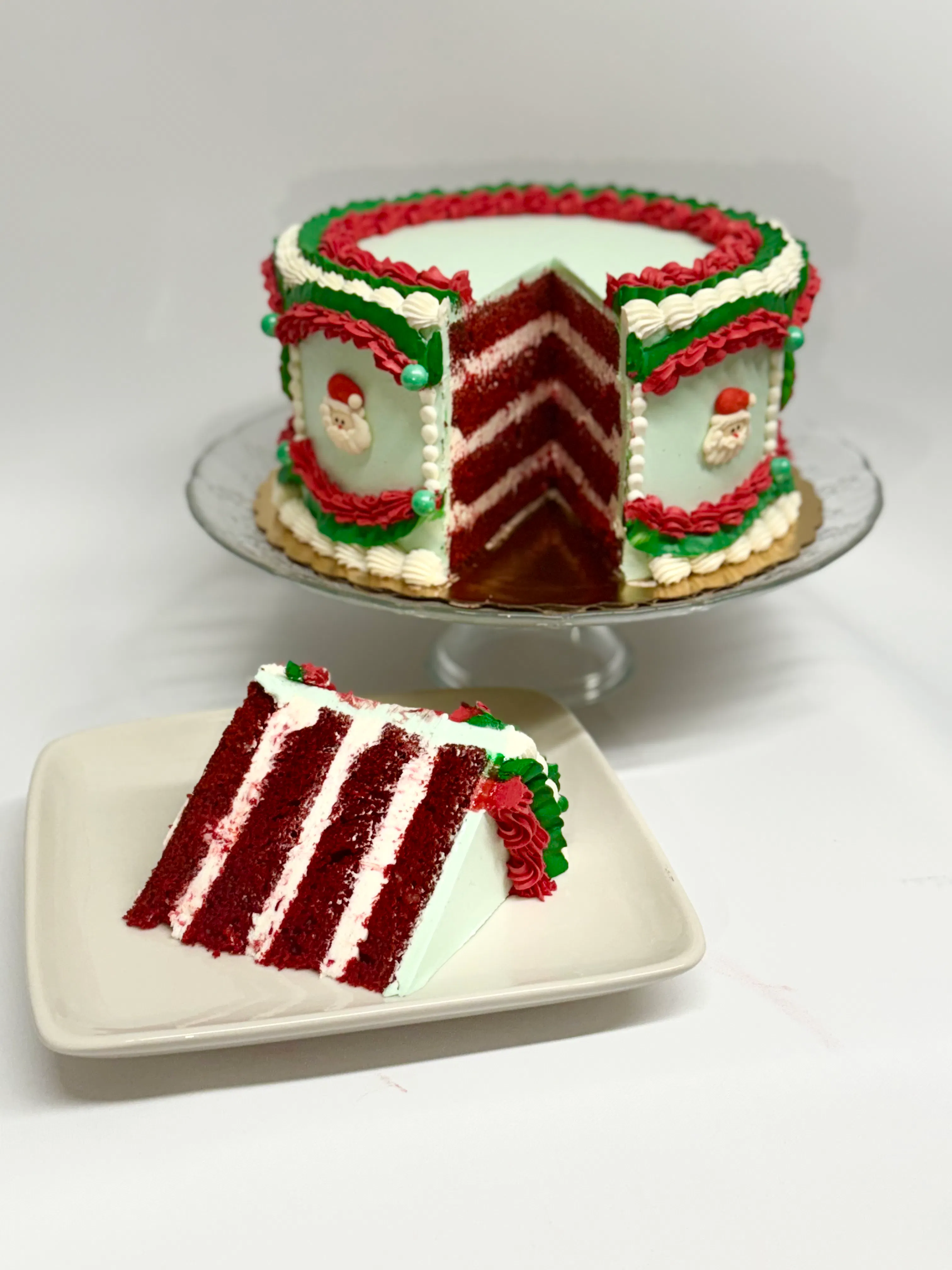 Vintage Christmas Spirit Cake - 8" by The Goddess and Grocer - Alternate image 3