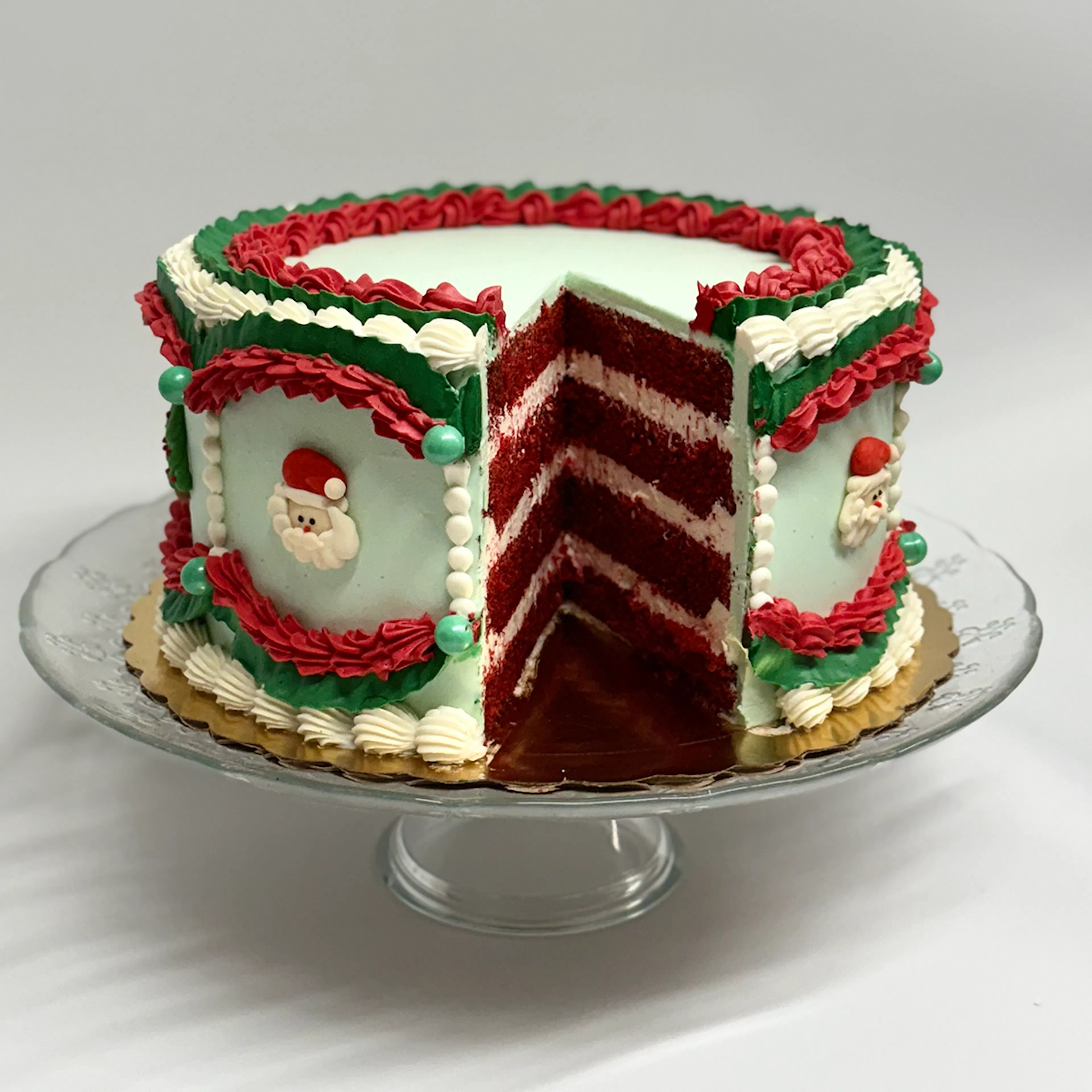 Vintage Christmas Spirit Cake - 8" by The Goddess and Grocer - Alternate image 2