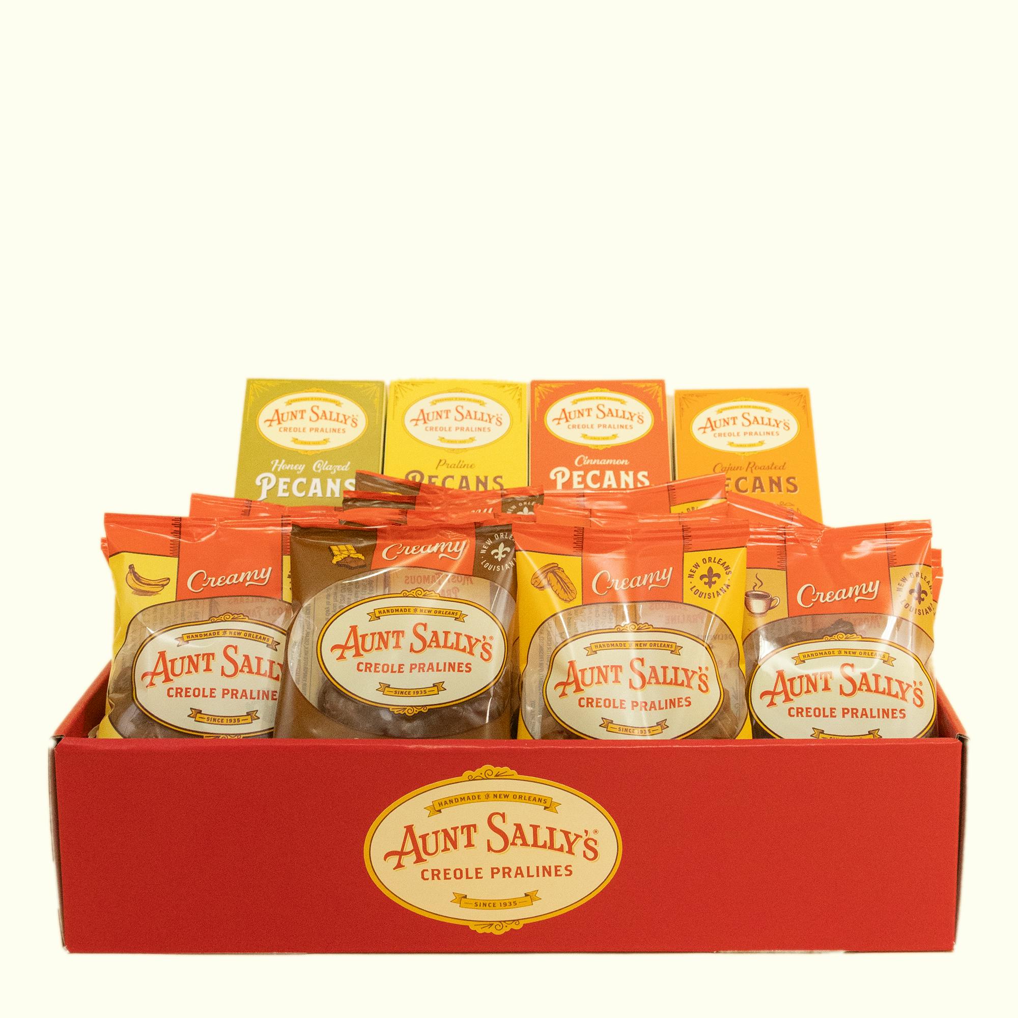 Madeline Pralines + Pecans Gift Basket - 20 Pack by Aunt Sally's