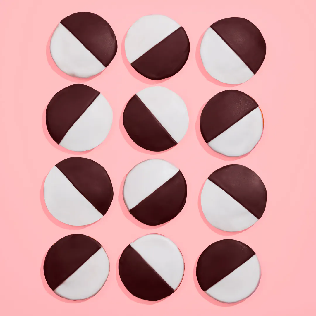 Large Classic Black & White Cookies - 12 Pack by Brooklyn Blackout Company - Alternate image 2
