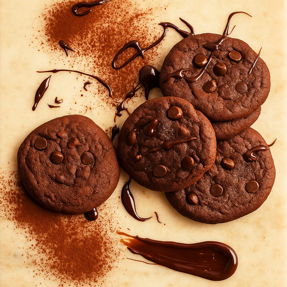 Chocolate Chip + Chocolate Truffle Chip Cookie Duo - 12 Pack by Knipschildt Chocolatier - Alternate image 1