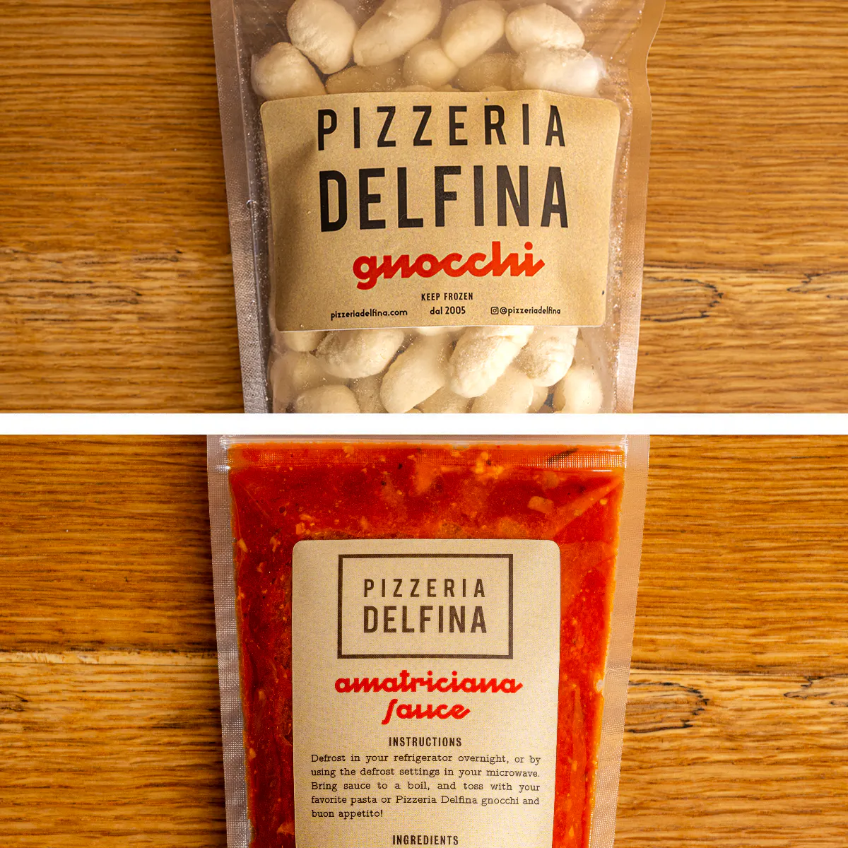 Delfina's Gnocchi & Sauce Combo by Pizzeria Delfina