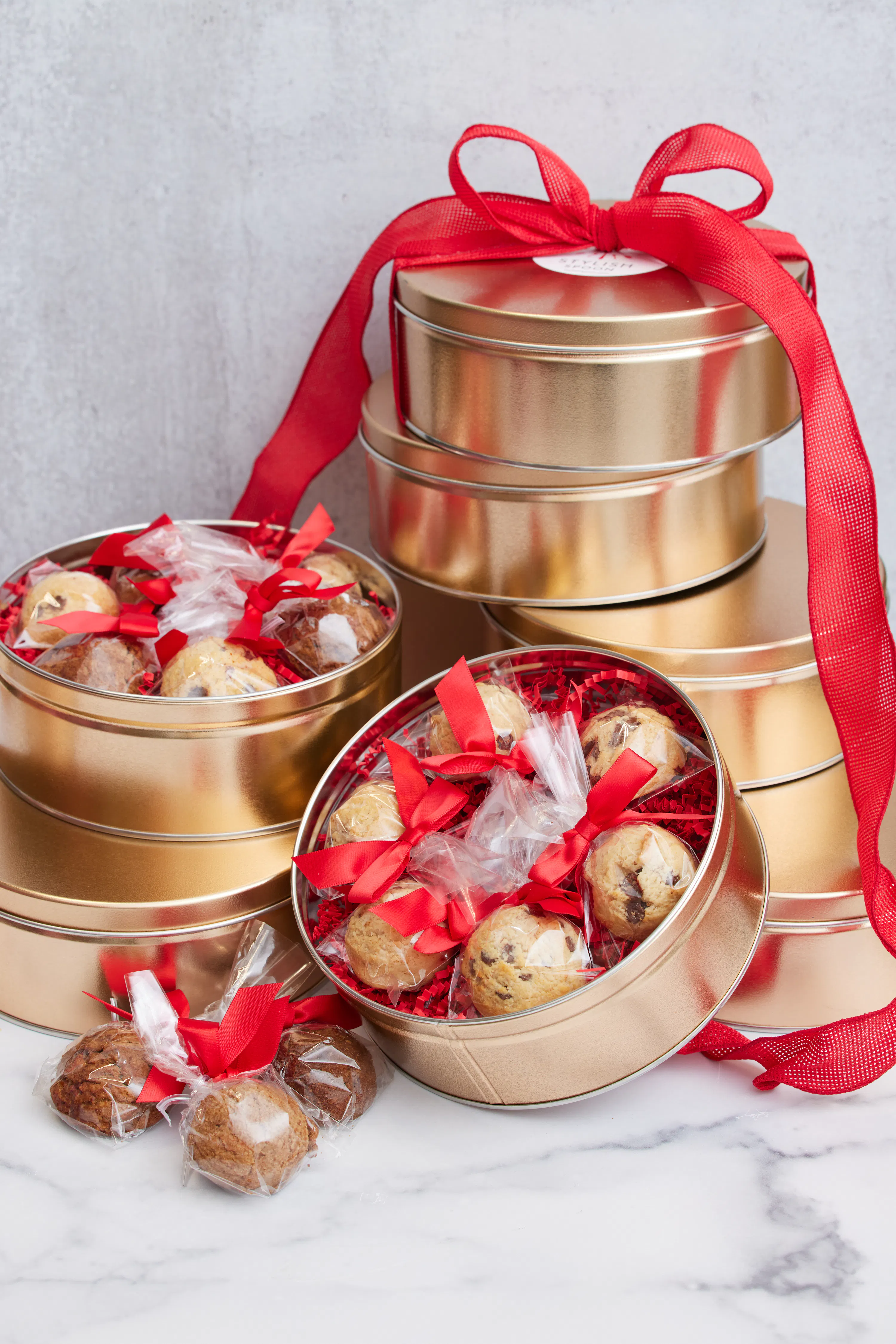 Holiday Cookie Bite Gift Tin by Stylish Spoon - Alternate image 1