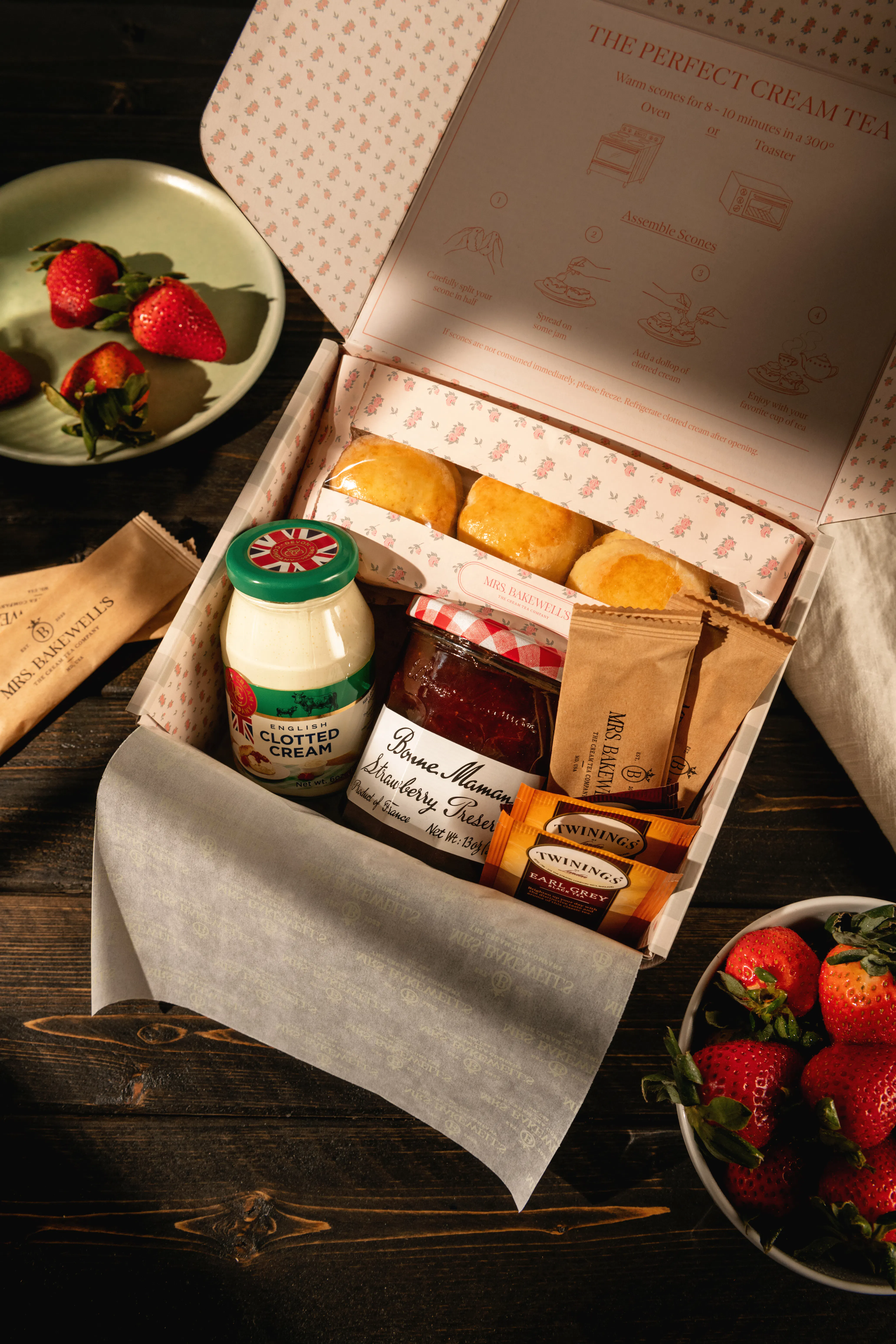 Signature Original Cream Tea Box for 6 by Mrs. Bakewell’s Afternoon Tea