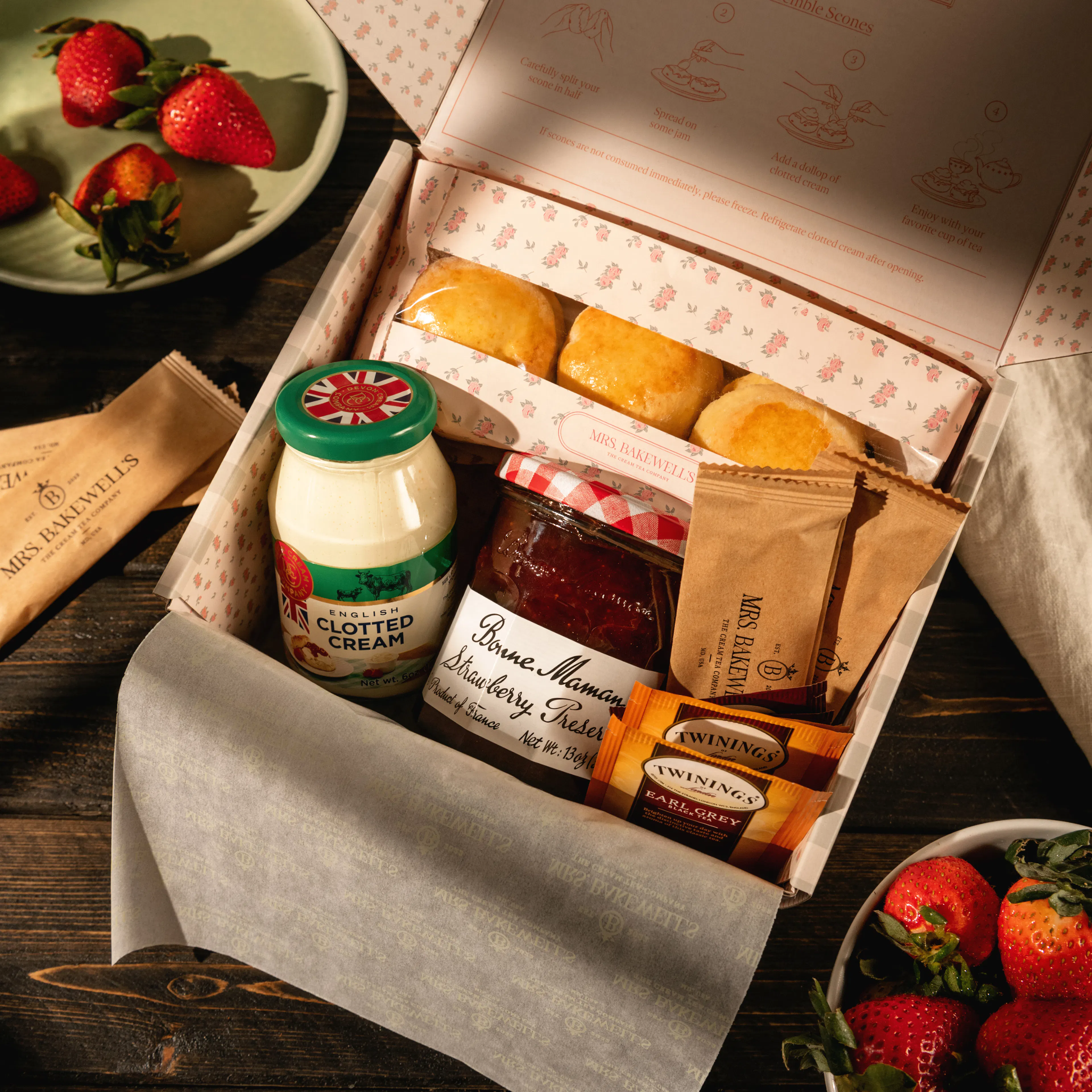 Signature Original Cream Tea Box for 6 by Mrs. Bakewell’s Afternoon Tea