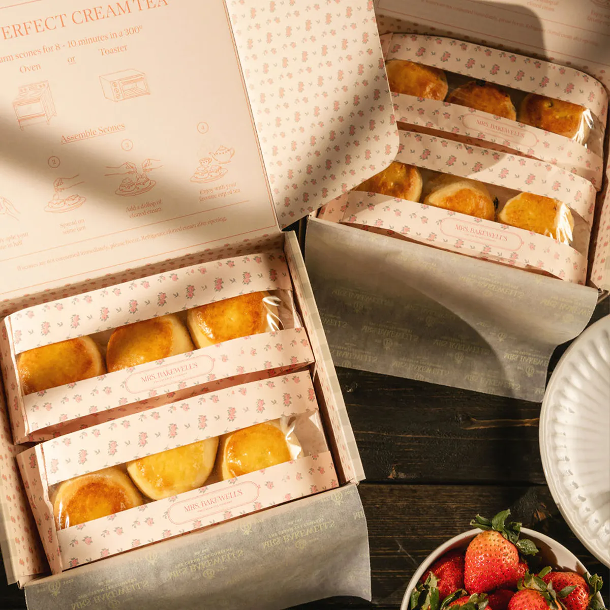 "Pop Round Collection" Scones - 24 Pack by Mrs. Bakewell’s Afternoon Tea