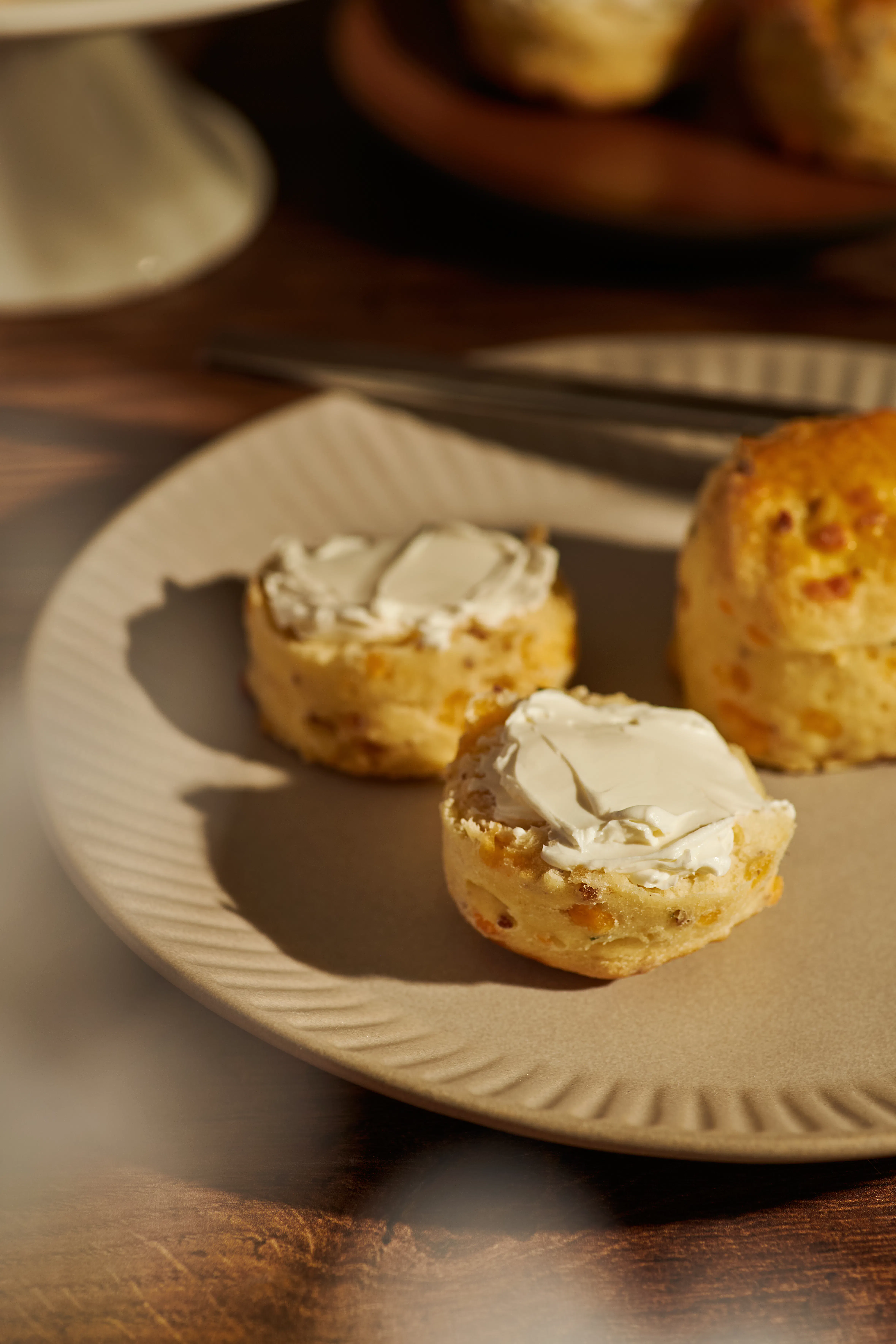Savory Bacon-Cheddar English Scones - 12 Pack by Mrs. Bakewell’s Afternoon Tea - Alternate image 1