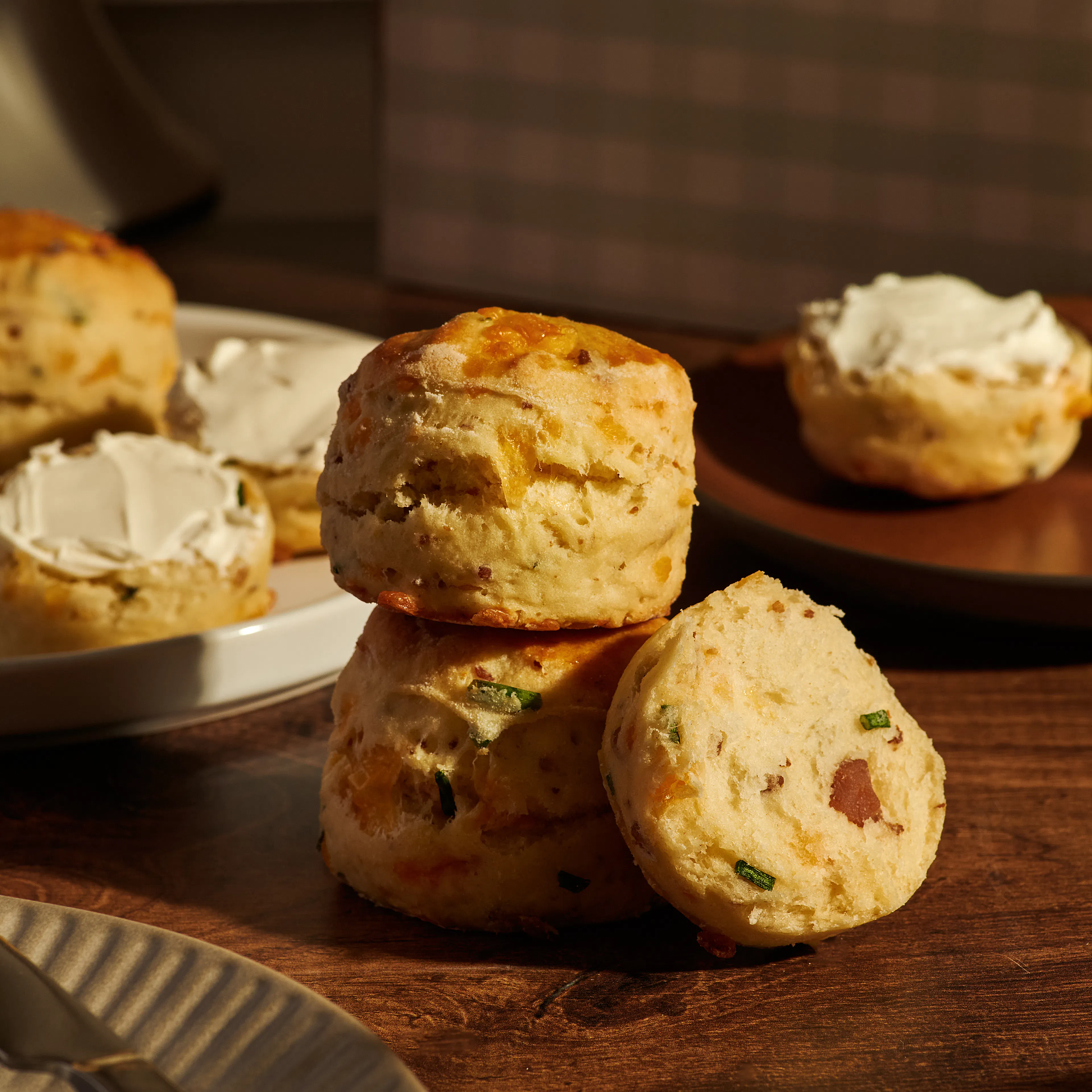 Savory Bacon-Cheddar English Scones - 12 Pack by Mrs. Bakewell’s Afternoon Tea - Alternate image 2