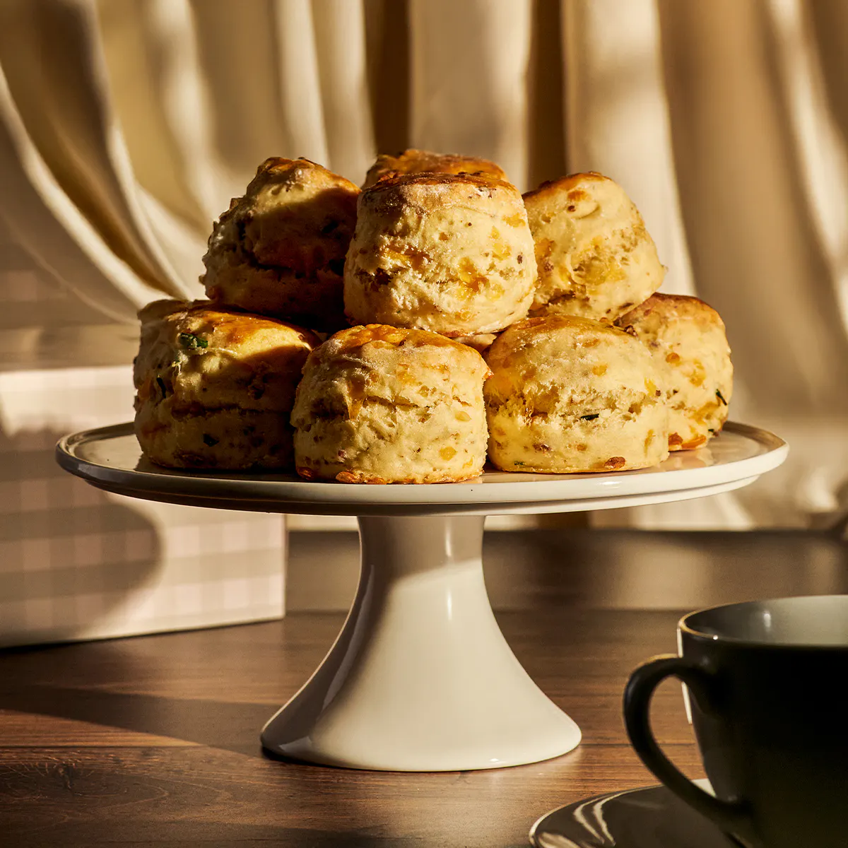 Savory Bacon-Cheddar English Scones - 12 Pack by Mrs. Bakewell’s Afternoon Tea