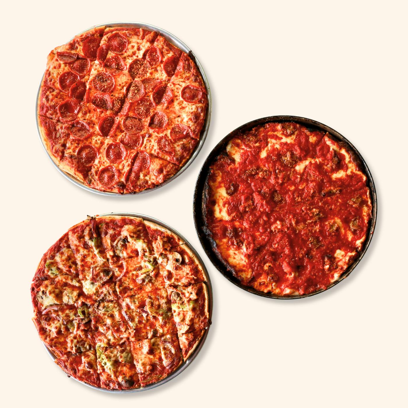 Chicago Pizza 2 Thin + 1 Deep Dish  - Choose Your Own 3 Pack by Labriola Chicago