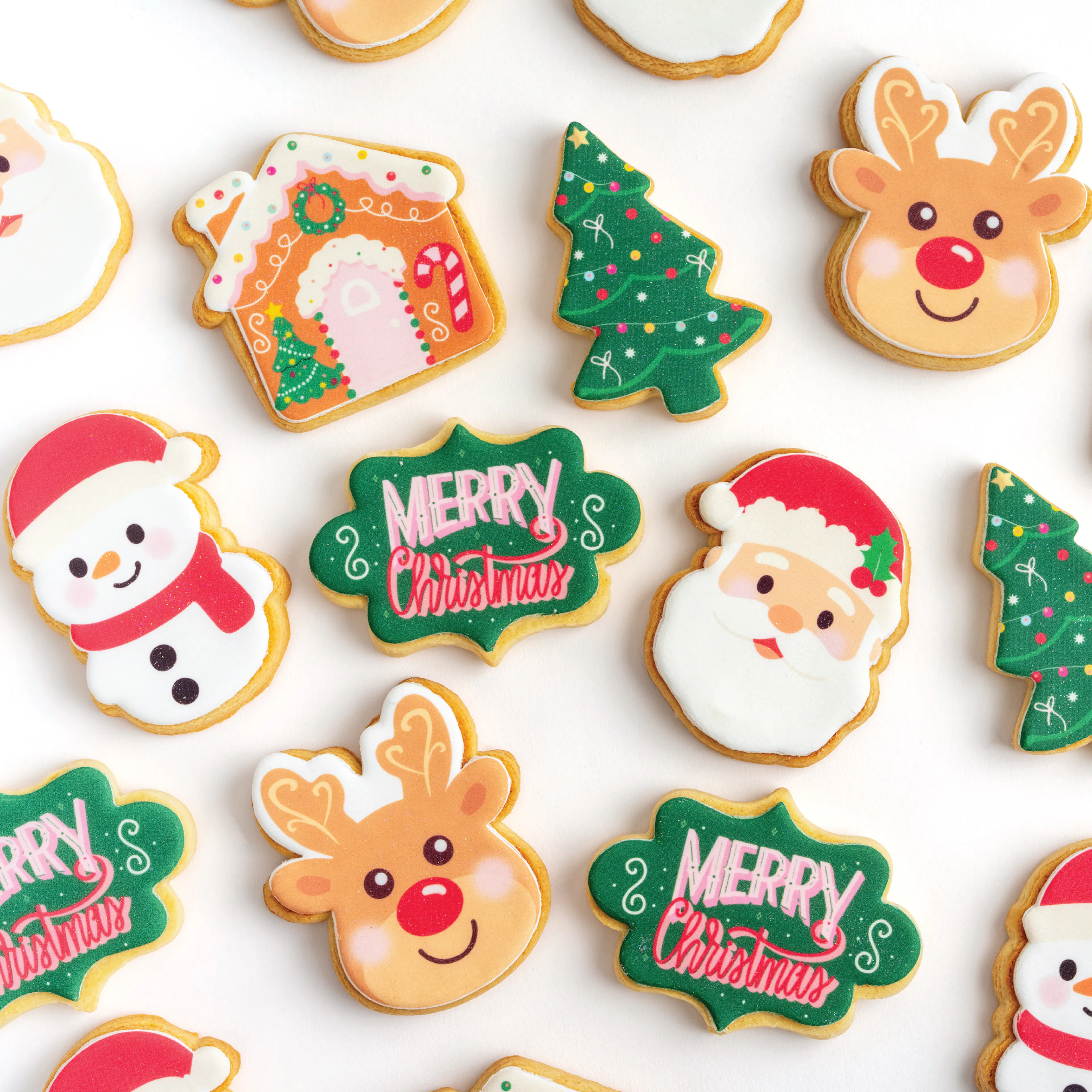 Holly Jolly Christmas Shortbread Cookies by Sweet E's Bake Shop - Alternate image 1