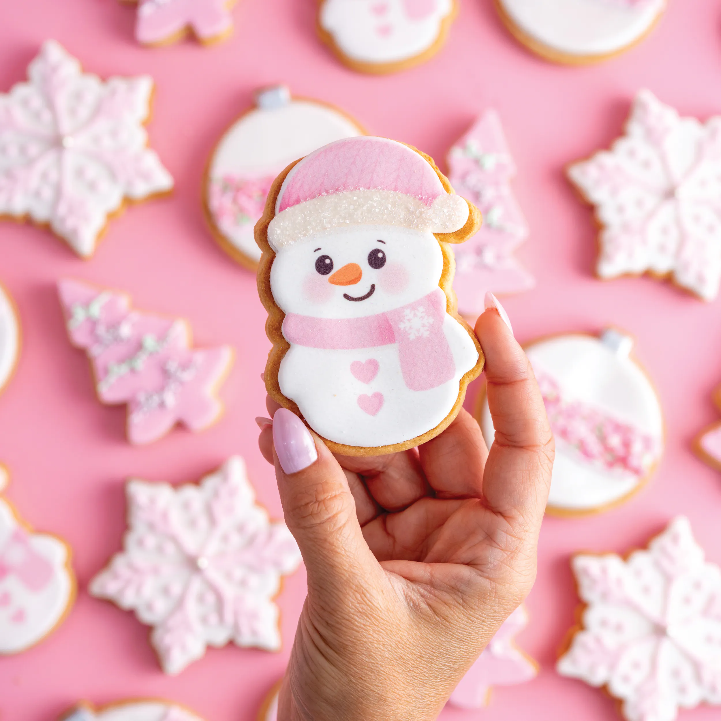 Holiday Glam Pink Cookie Gift Box by Sweet E's Bake Shop - Alternate image 6