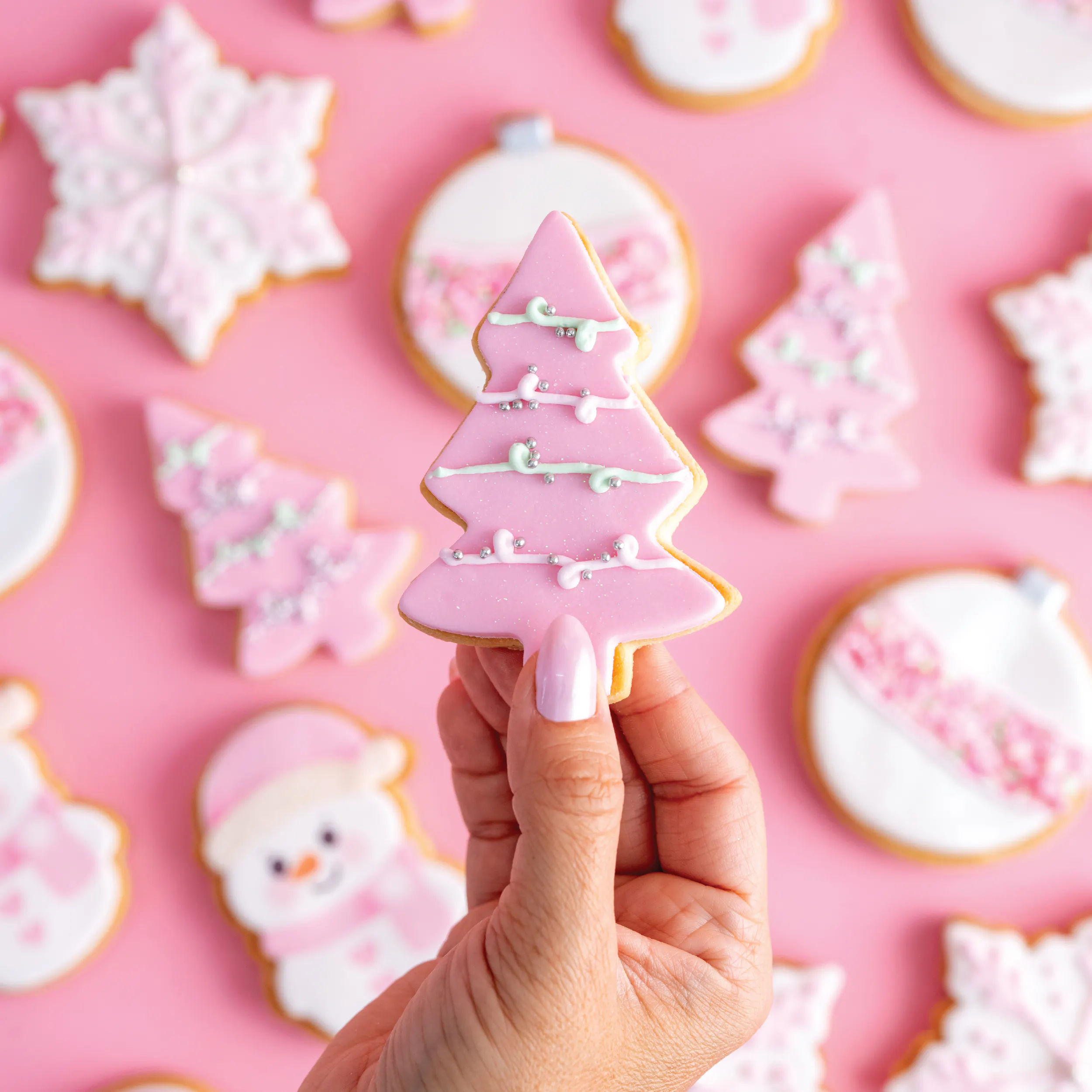 Holiday Glam Pink Cookie Gift Box by Sweet E's Bake Shop - Alternate image 5