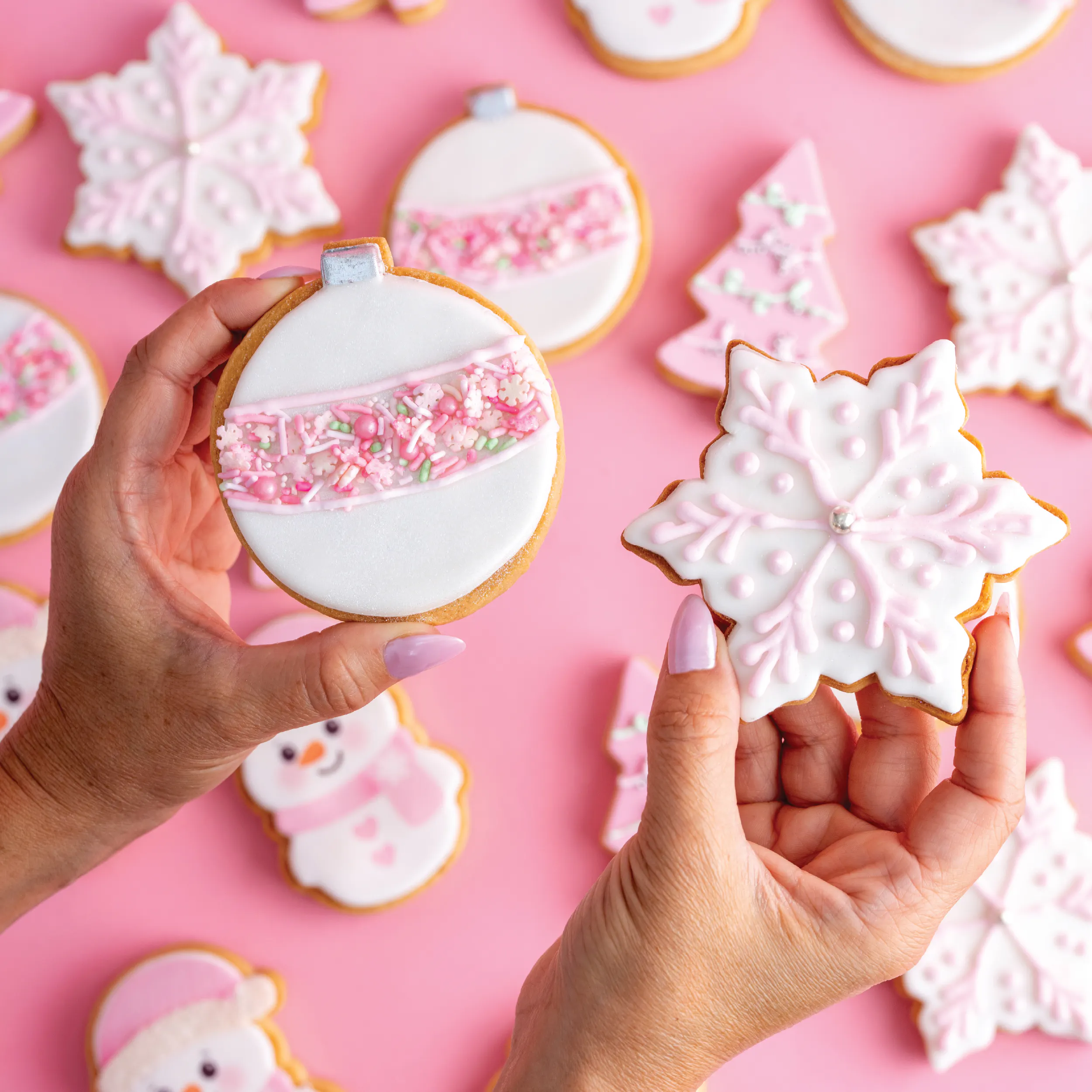Holiday Glam Pink Cookie Gift Box by Sweet E's Bake Shop - Alternate image 3