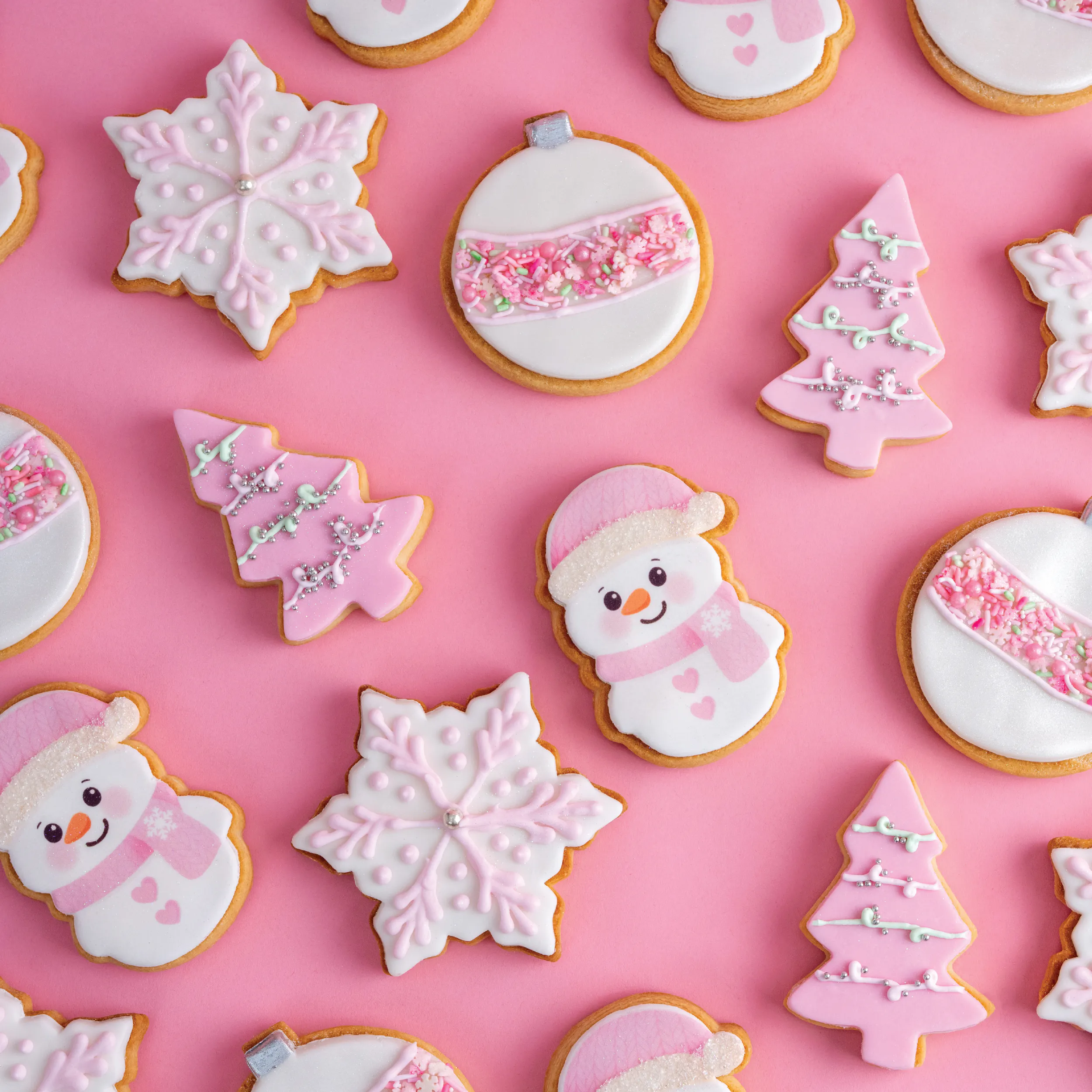 Holiday Glam Pink Cookie Gift Box by Sweet E's Bake Shop - Alternate image 2