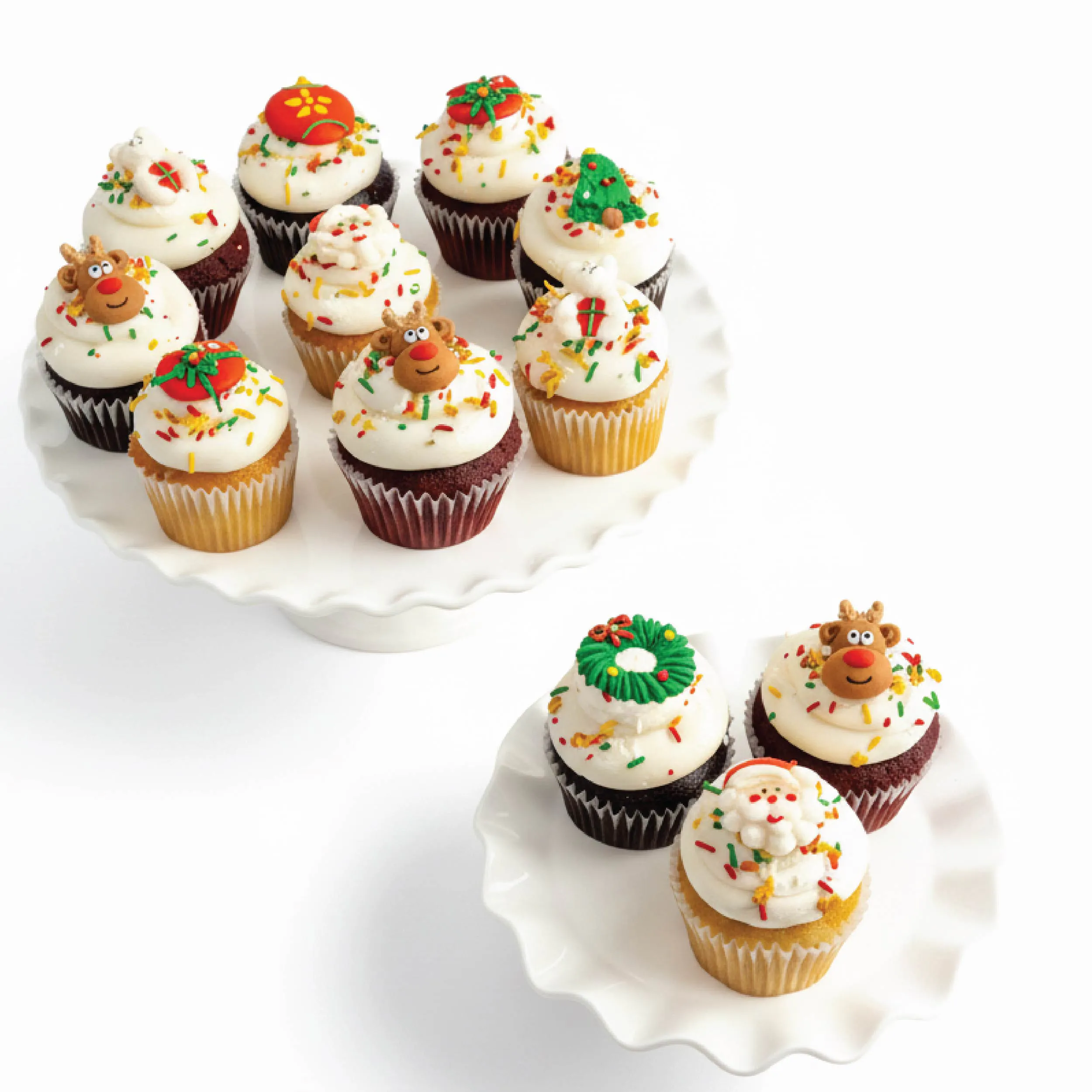 Christmas Character Cupcakes - 12 Pack by Sweet E's Bake Shop - Alternate image 4
