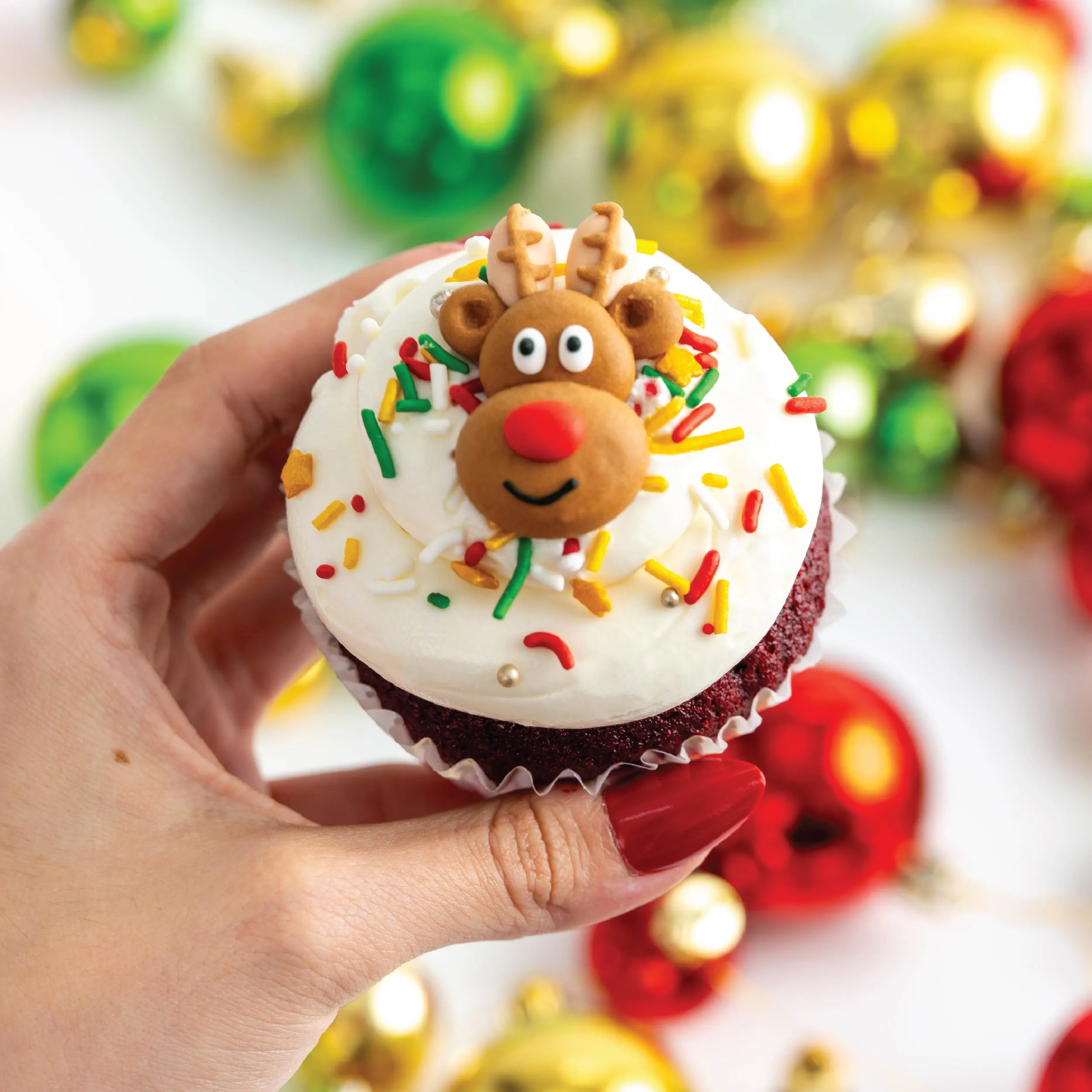 Christmas Character Cupcakes - 12 Pack by Sweet E's Bake Shop - Alternate image 3