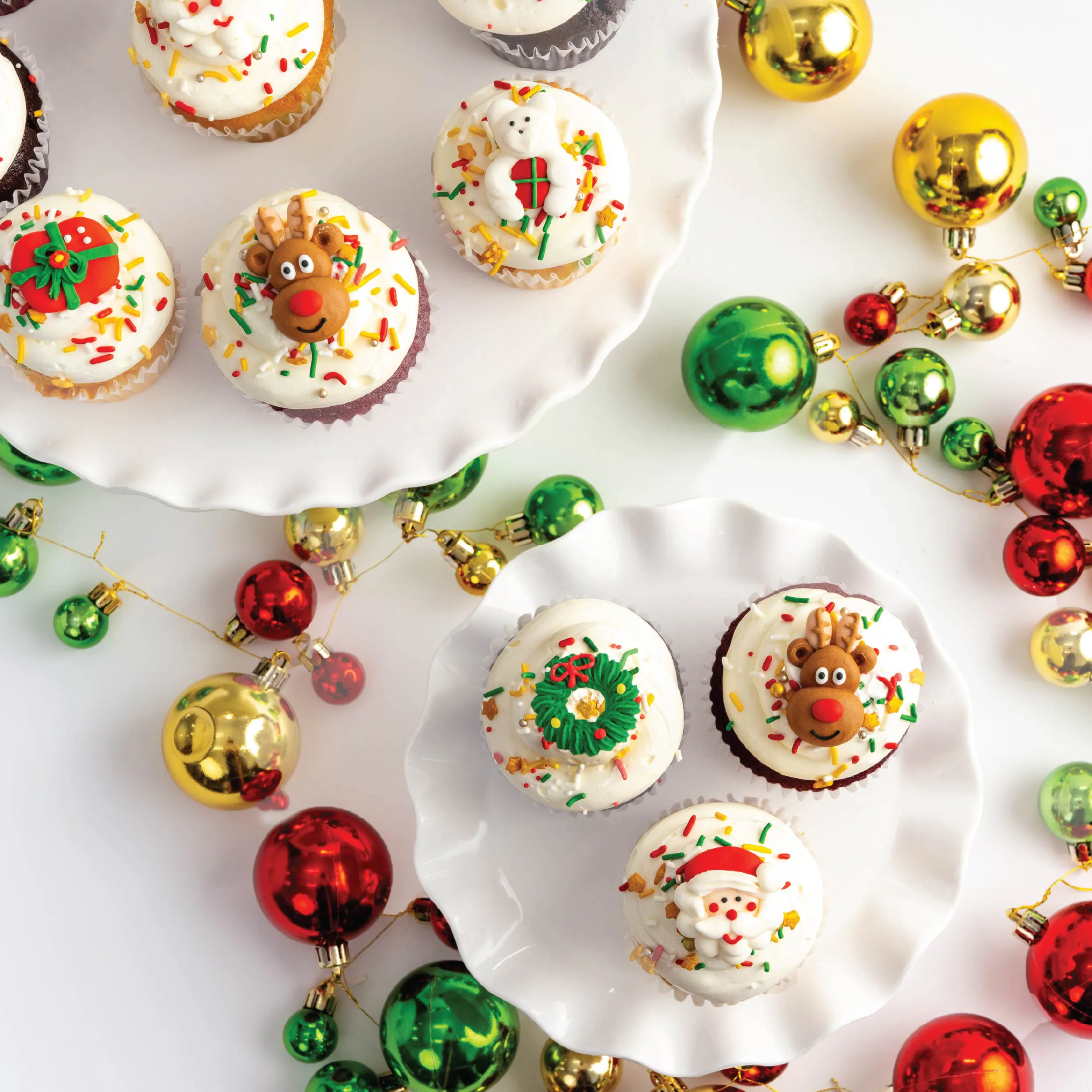 Christmas Character Cupcakes - 12 Pack by Sweet E's Bake Shop - Alternate image 2